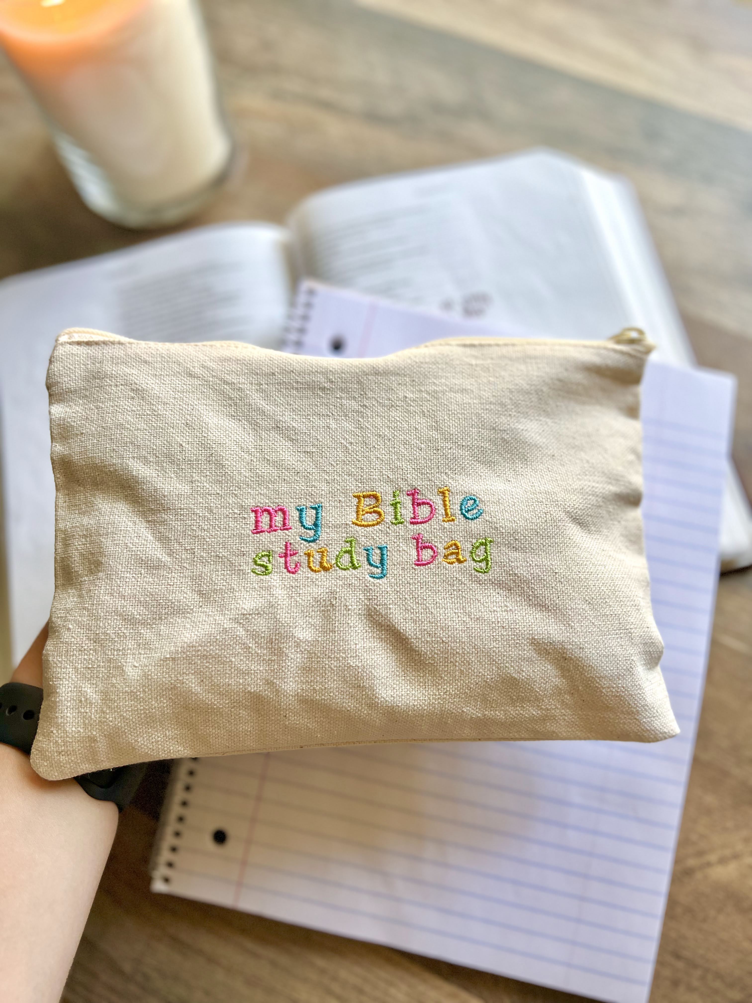 Zippered Canvas Pouches