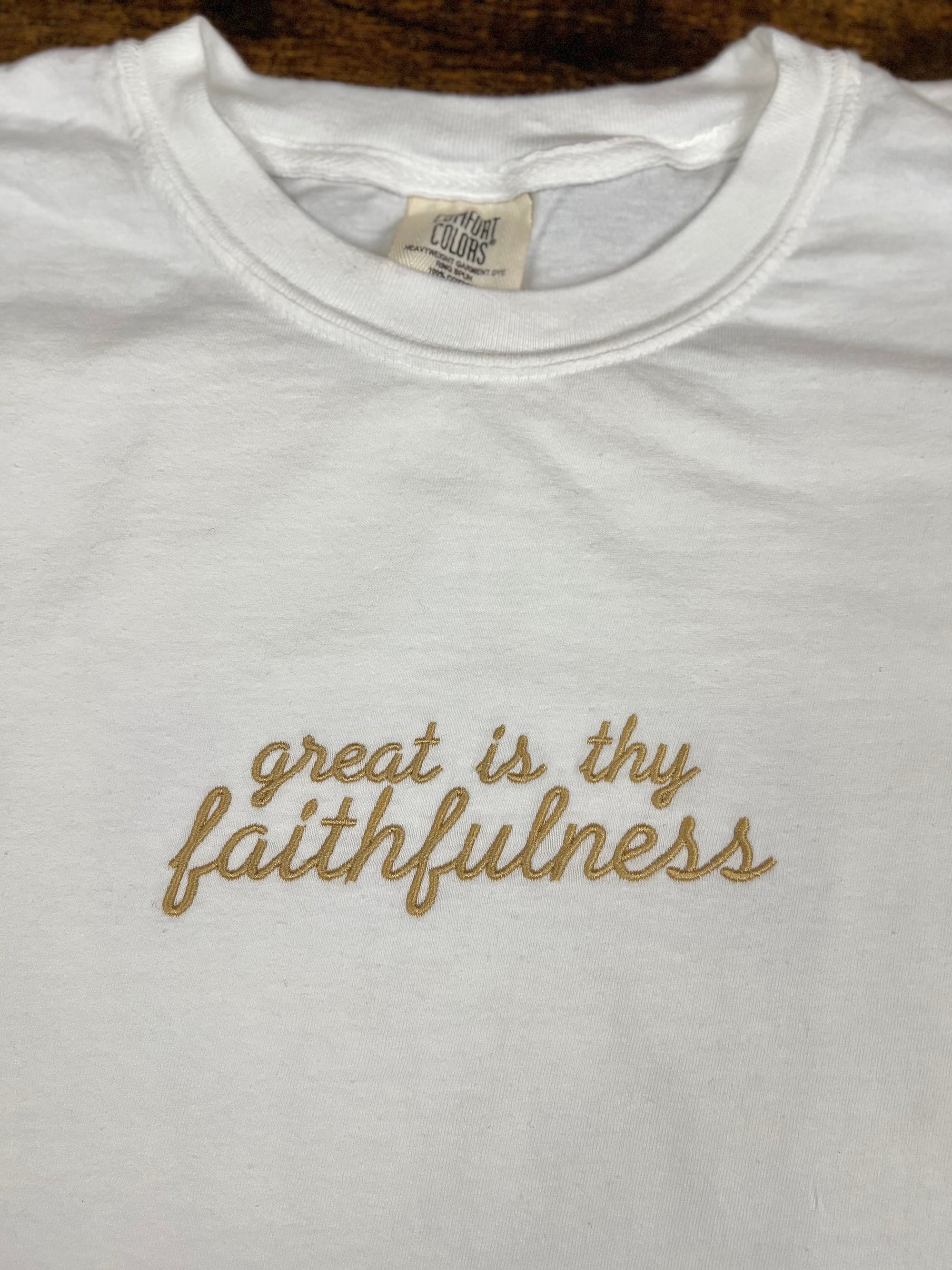 "Great is Thy Faithfulness" Comfort Colors T-Shirt
