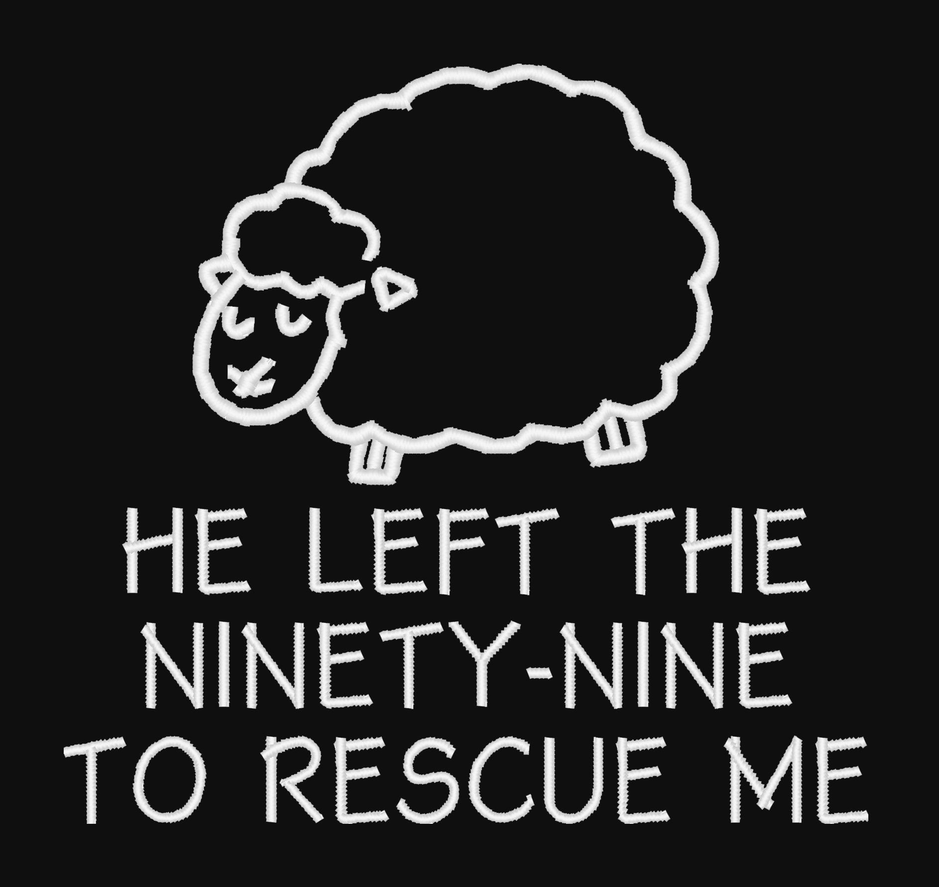 "He Left the 99 to Rescue Me" Crewneck Sweatshirt