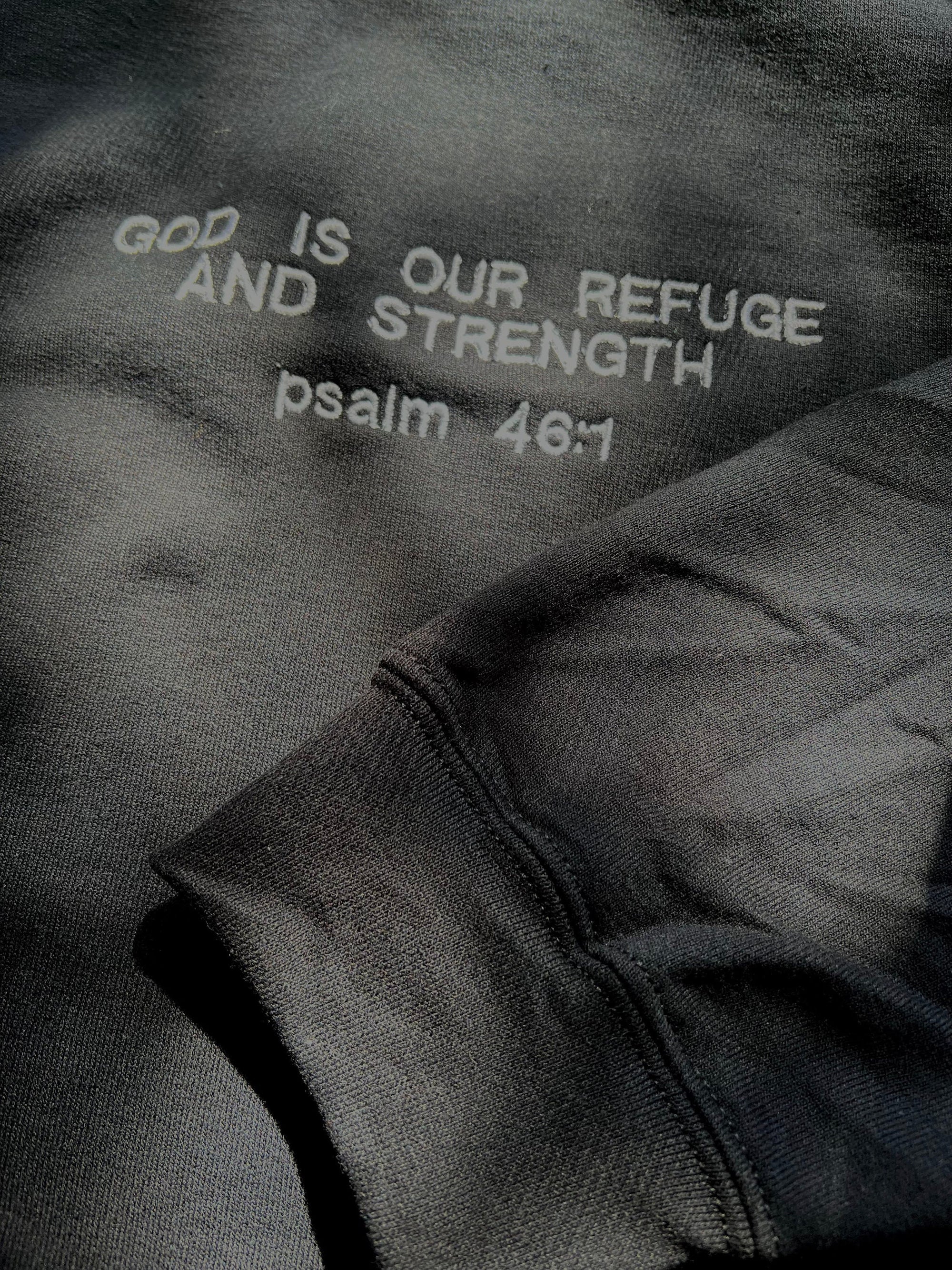 "God is Our Refuge and Strength" Psalm 46:10 Crewneck Sweatshirt