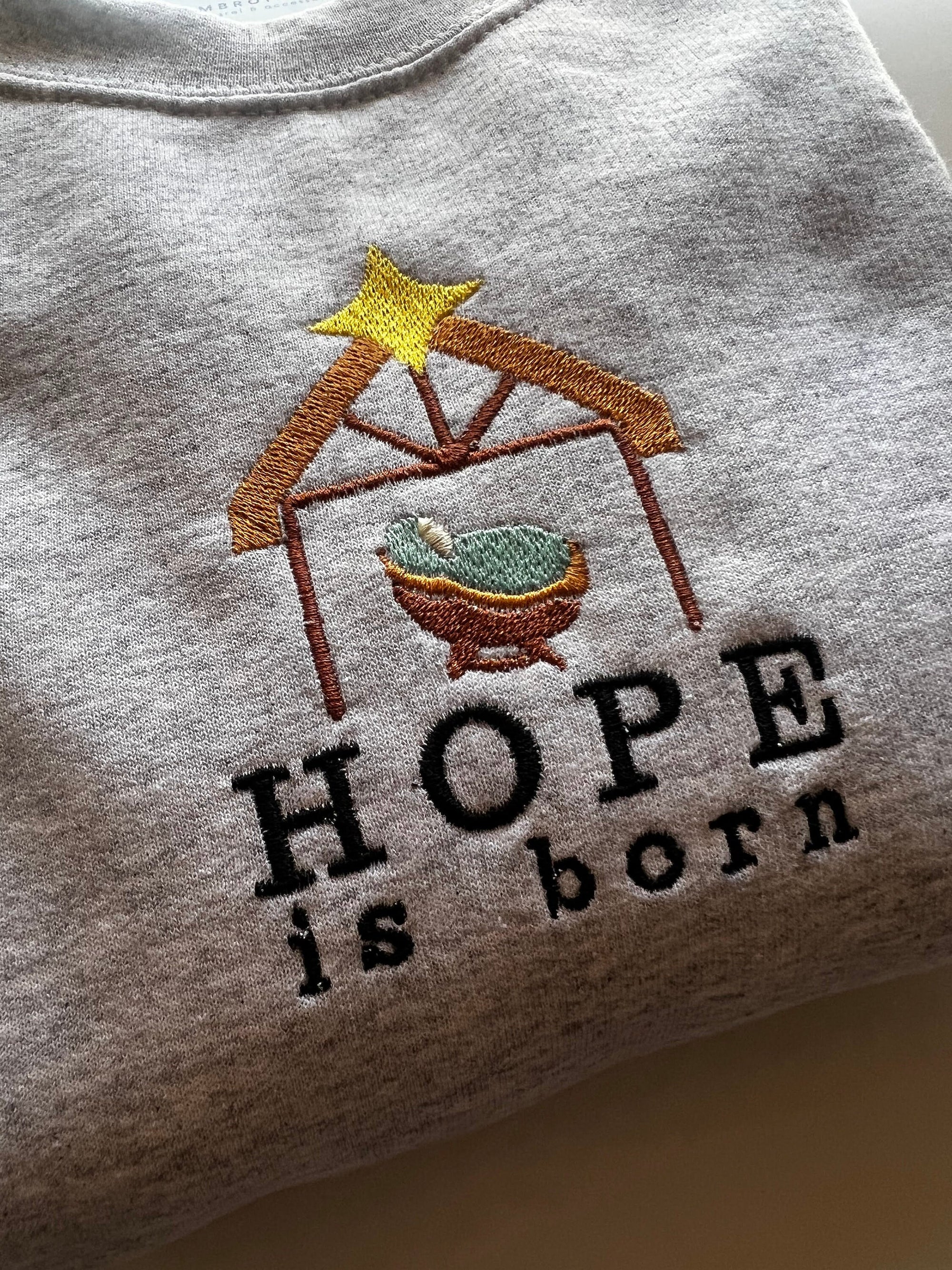"He is Born" Crewneck Sweatshirt