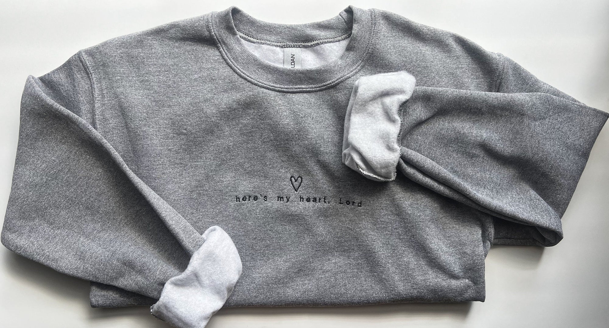 "Here's my Heart, Lord" Crewneck Sweatshirt
