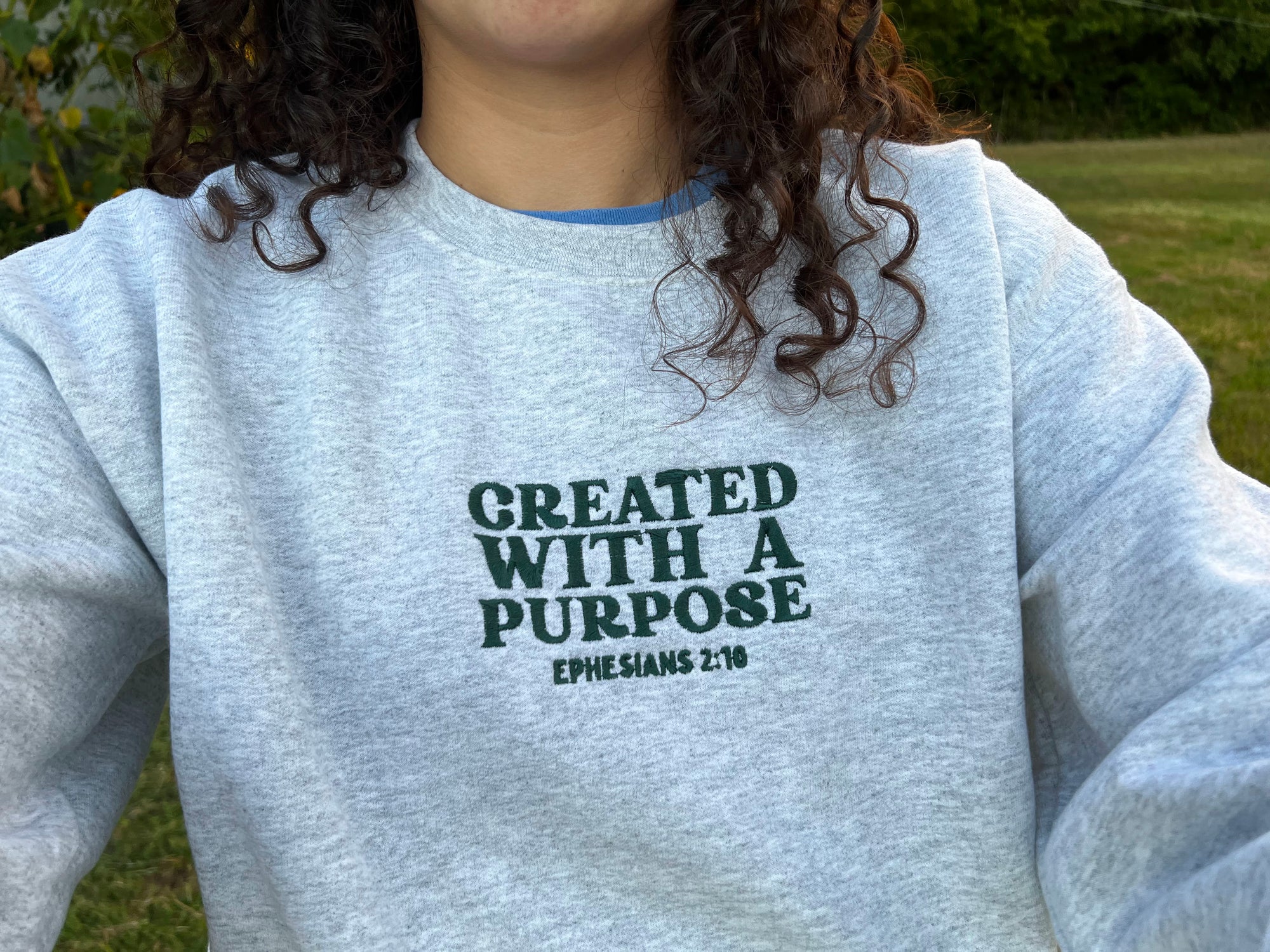 "Created with a Purpose" Crewneck Sweatshirt
