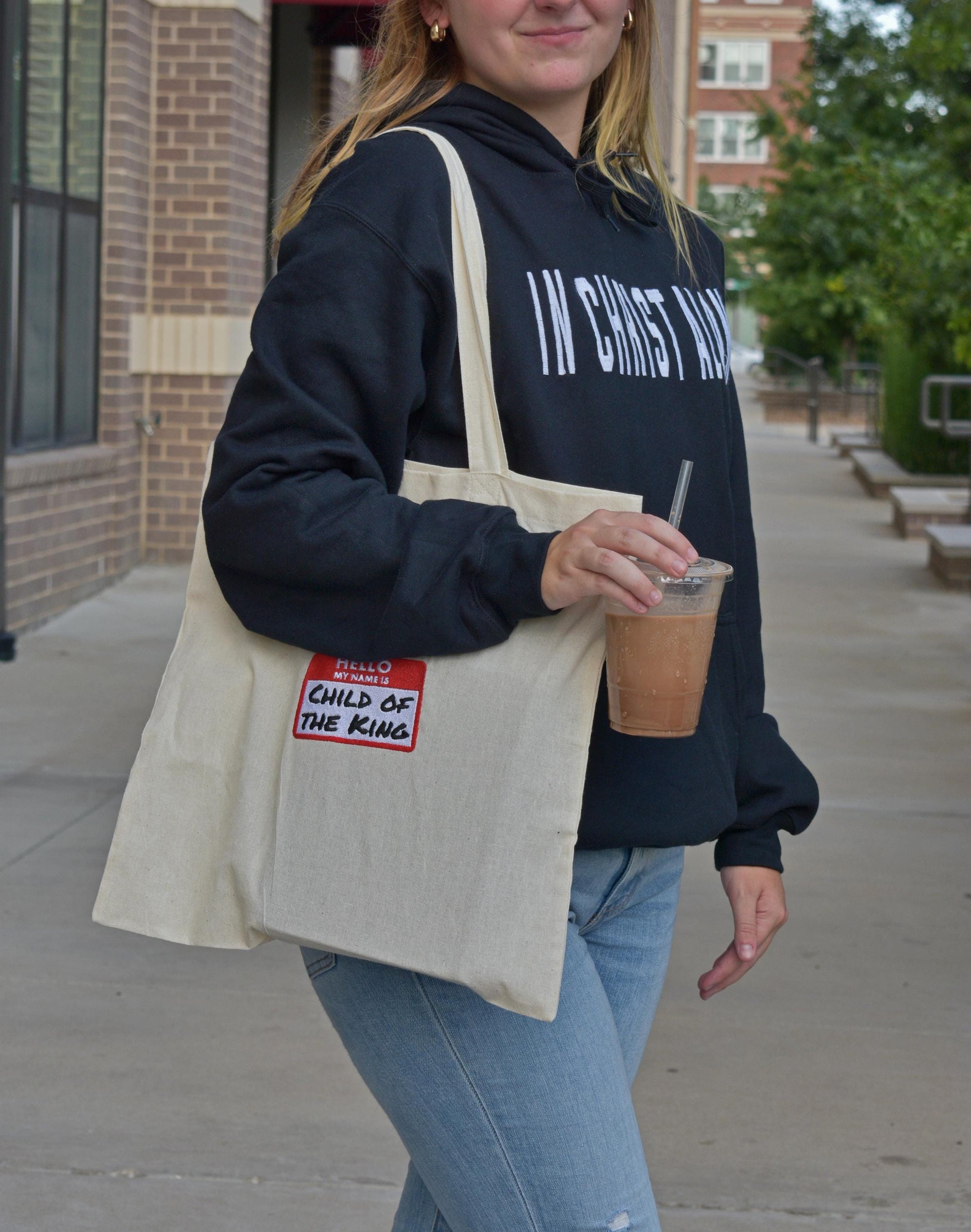 "Hello My Name Is: Child of the King" Canvas Tote Bag