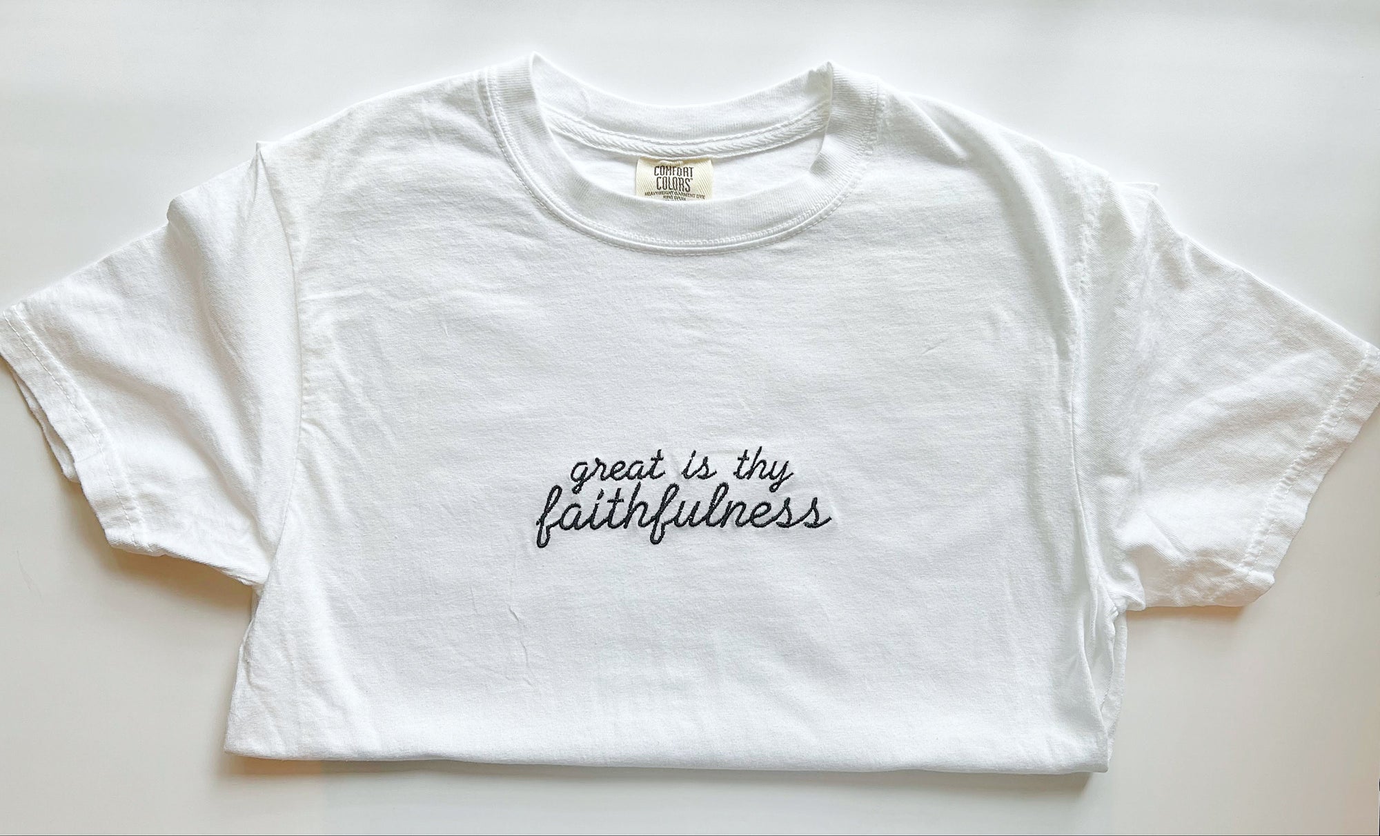 "Great is Thy Faithfulness" Comfort Colors T-Shirt