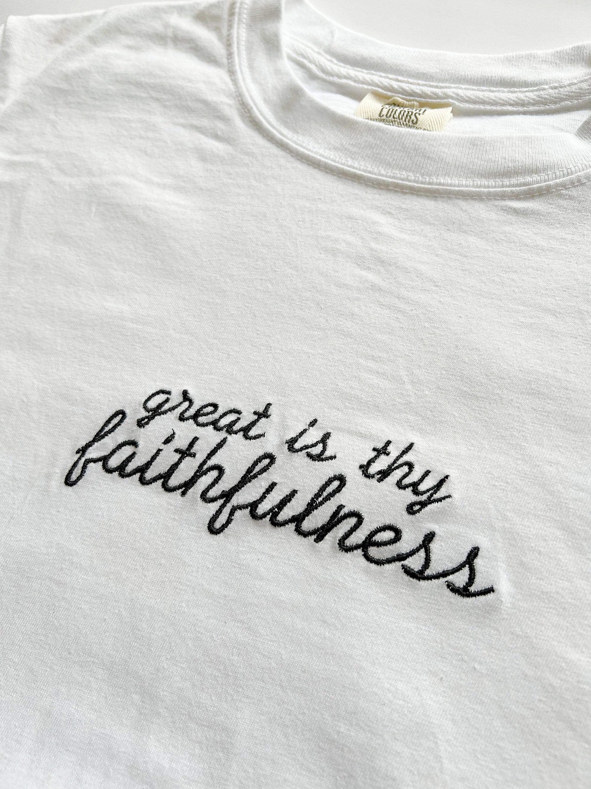 "Great is Thy Faithfulness" Comfort Colors T-Shirt