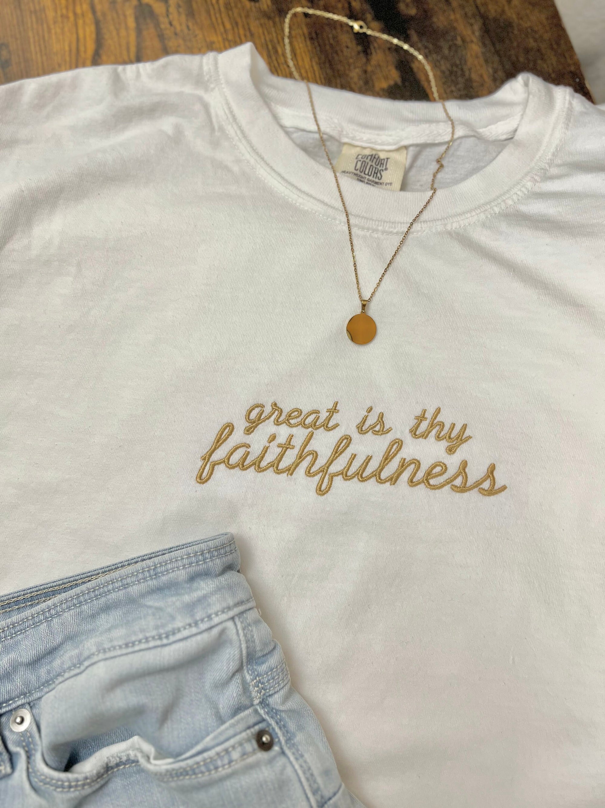 "Great is Thy Faithfulness" Comfort Colors T-Shirt