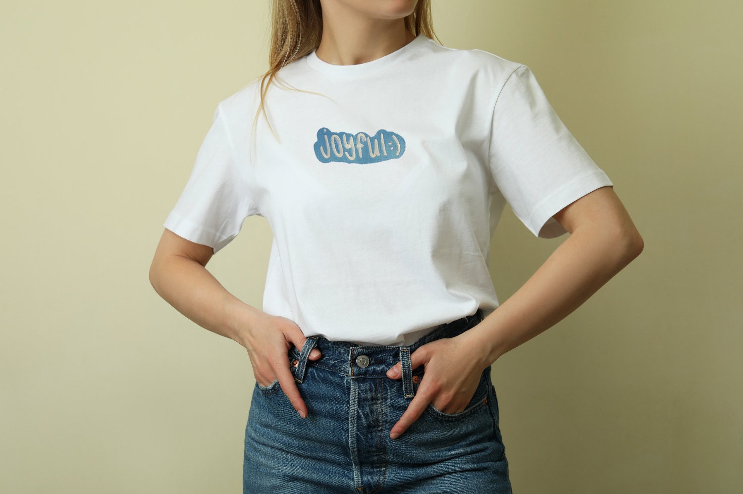 “Joyful :)” Comfort Colors T-Shirt