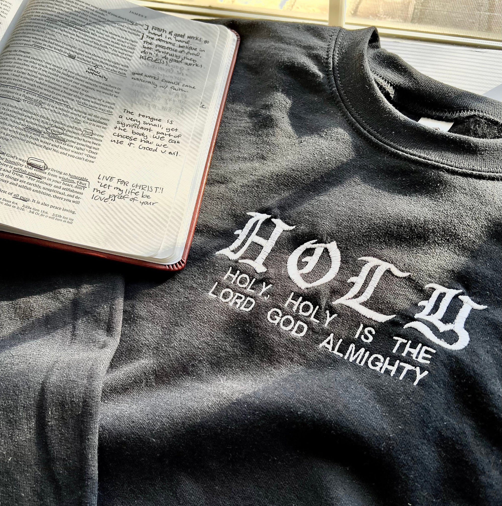"Holy, Holy, Holy" Crewneck Sweatshirt