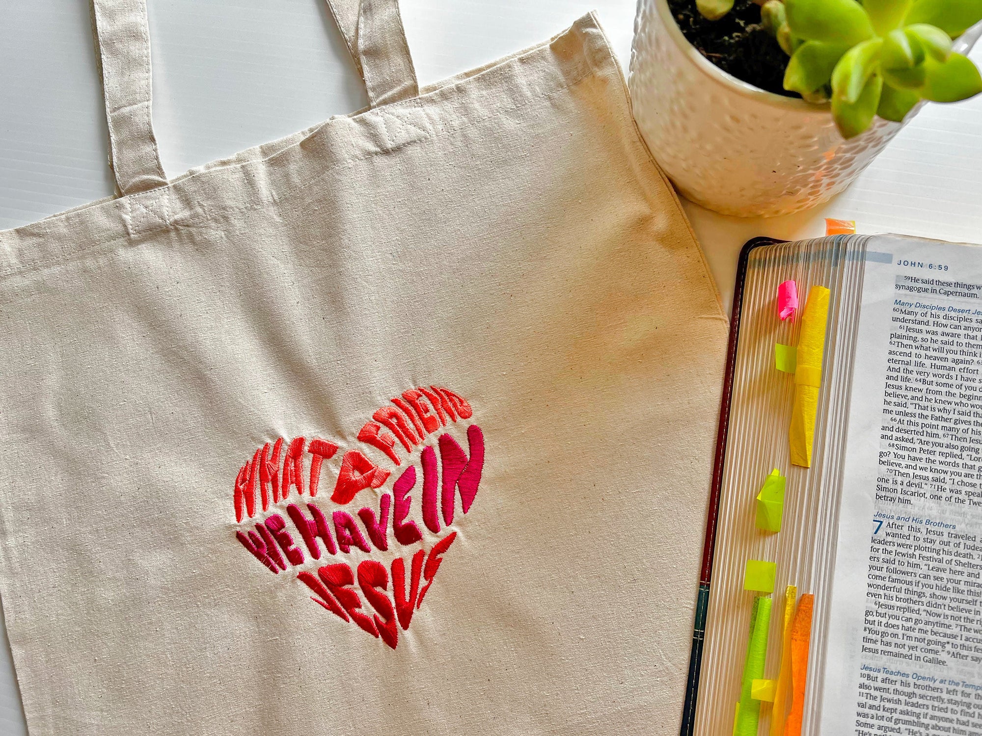 “What a Friend We Have in Jesus” Tote Bag
