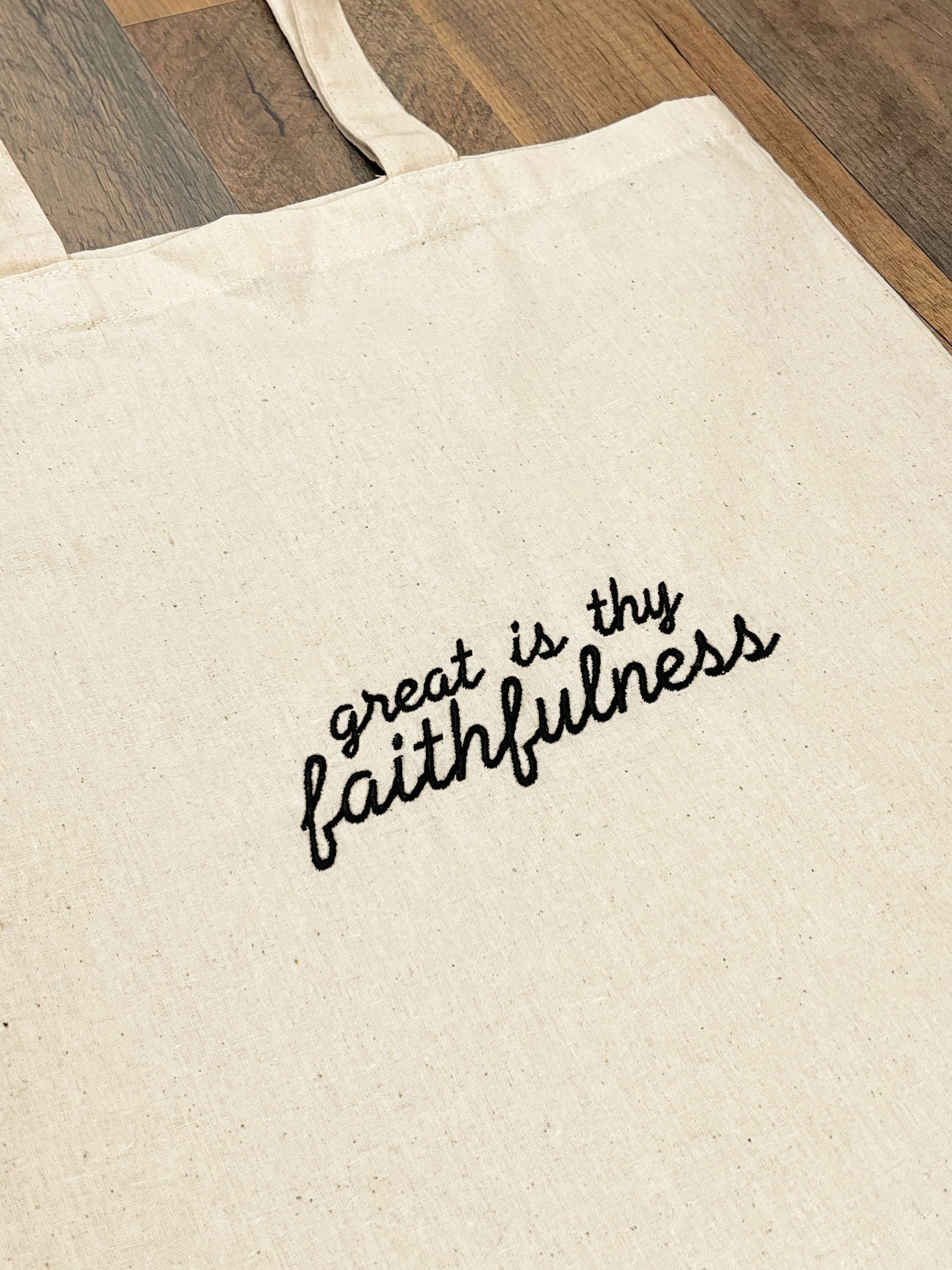 “Great is Thy Faithfulness” Tote Bag