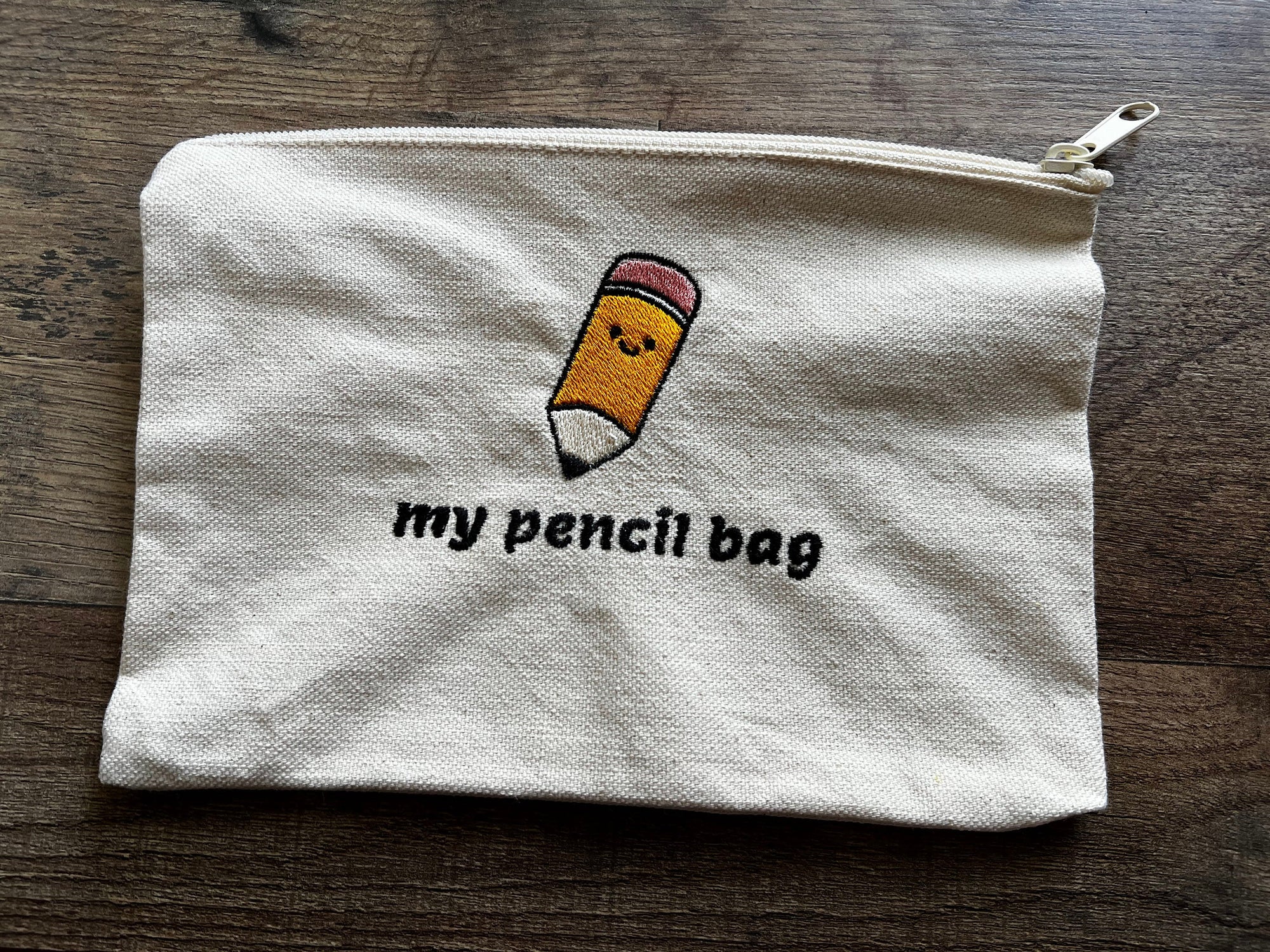 Pencil Canvas Zipper Pouch