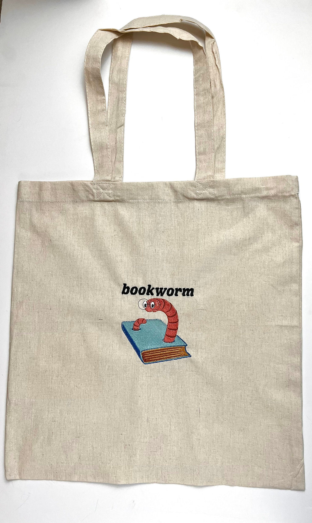 Bookworm Canvas Tote Bag