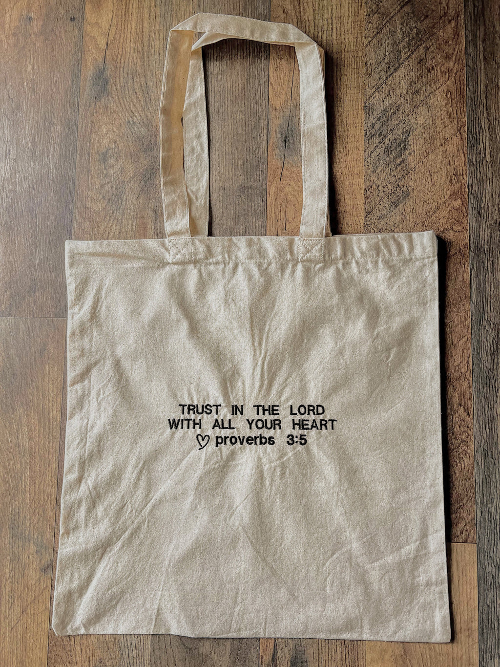 Proverbs 3:5 Tote Bag