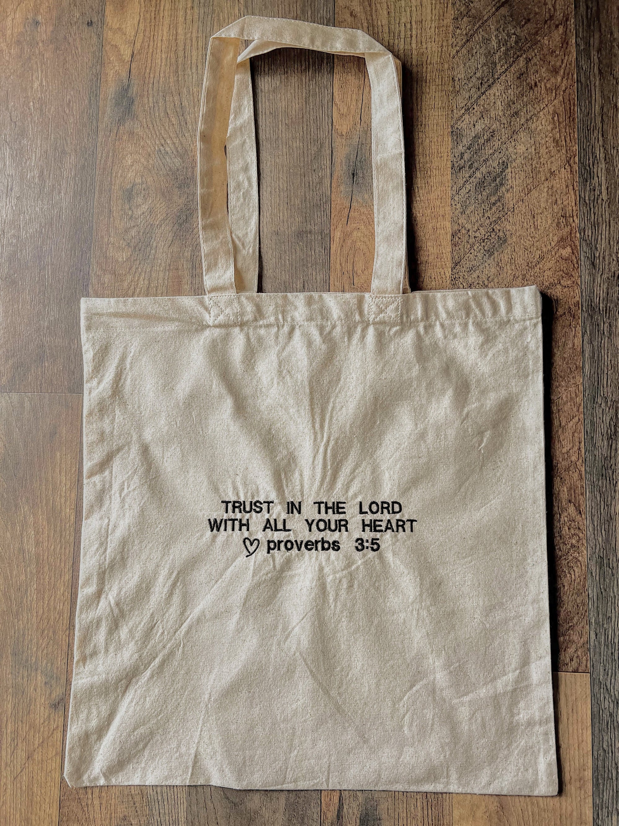Proverbs 3:5 Tote Bag