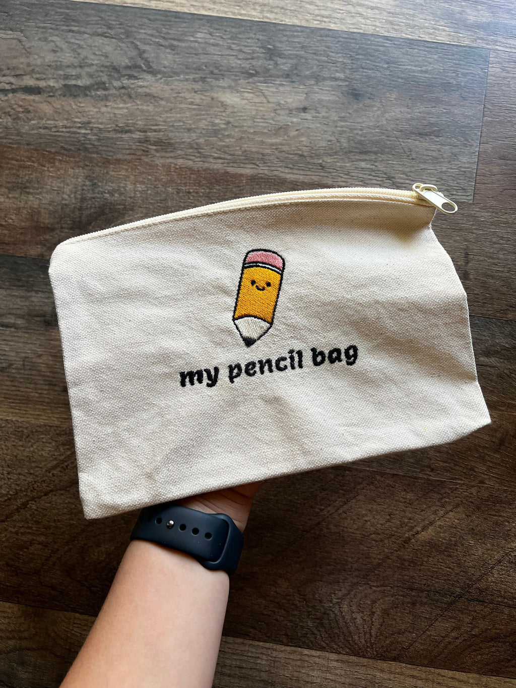 Pencil Canvas Zipper Pouch