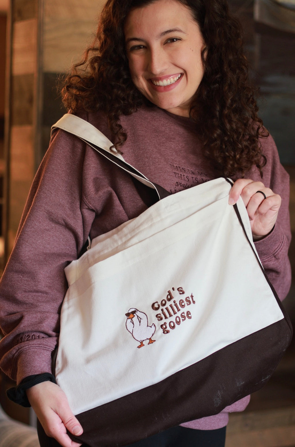 “God’s Silliest Goose” Tote Bag