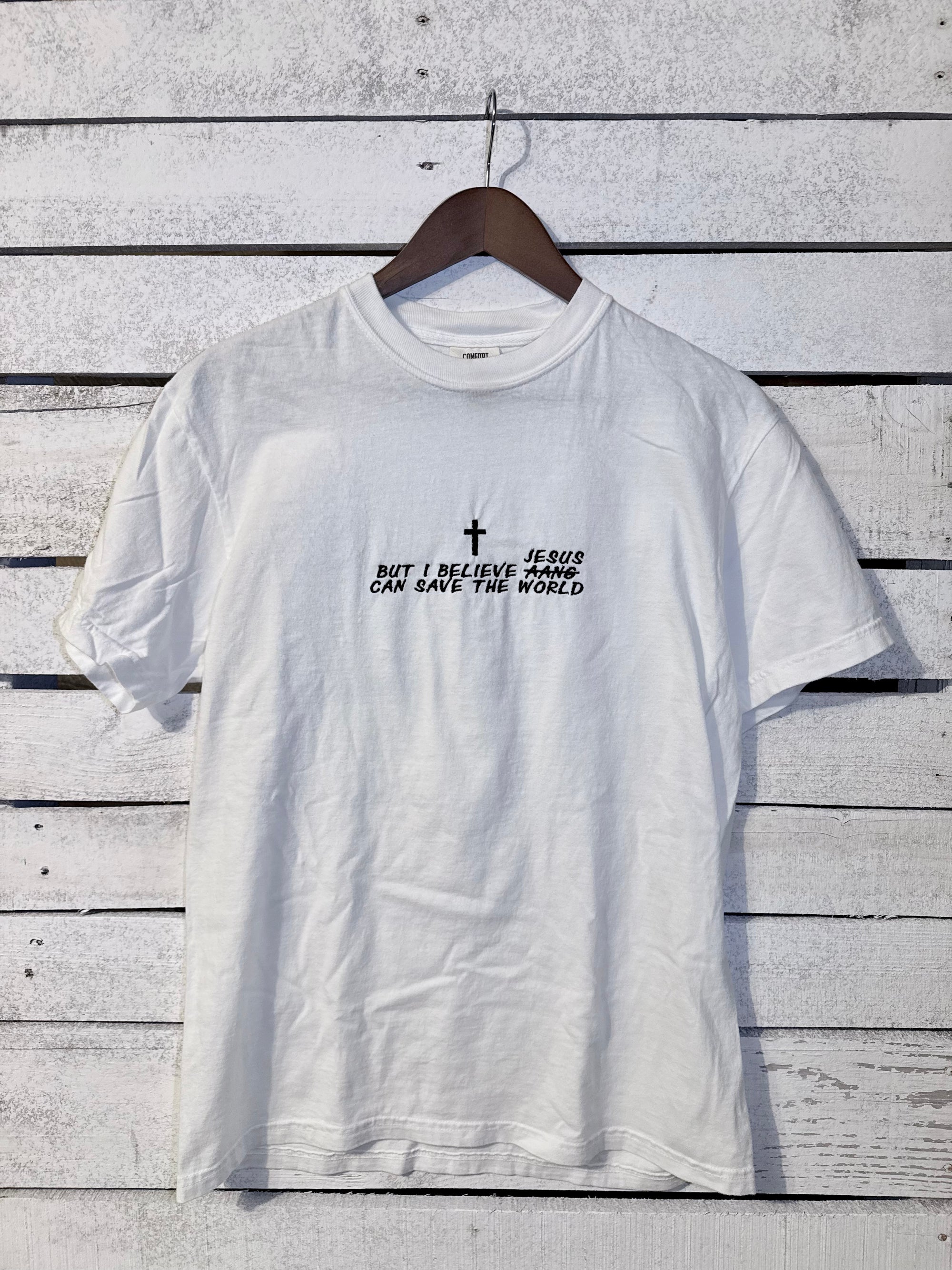“But I Believe Jesus can Save the World” Avatar Inspired Comfort Colors T-Shirt | Pick Your Colorv