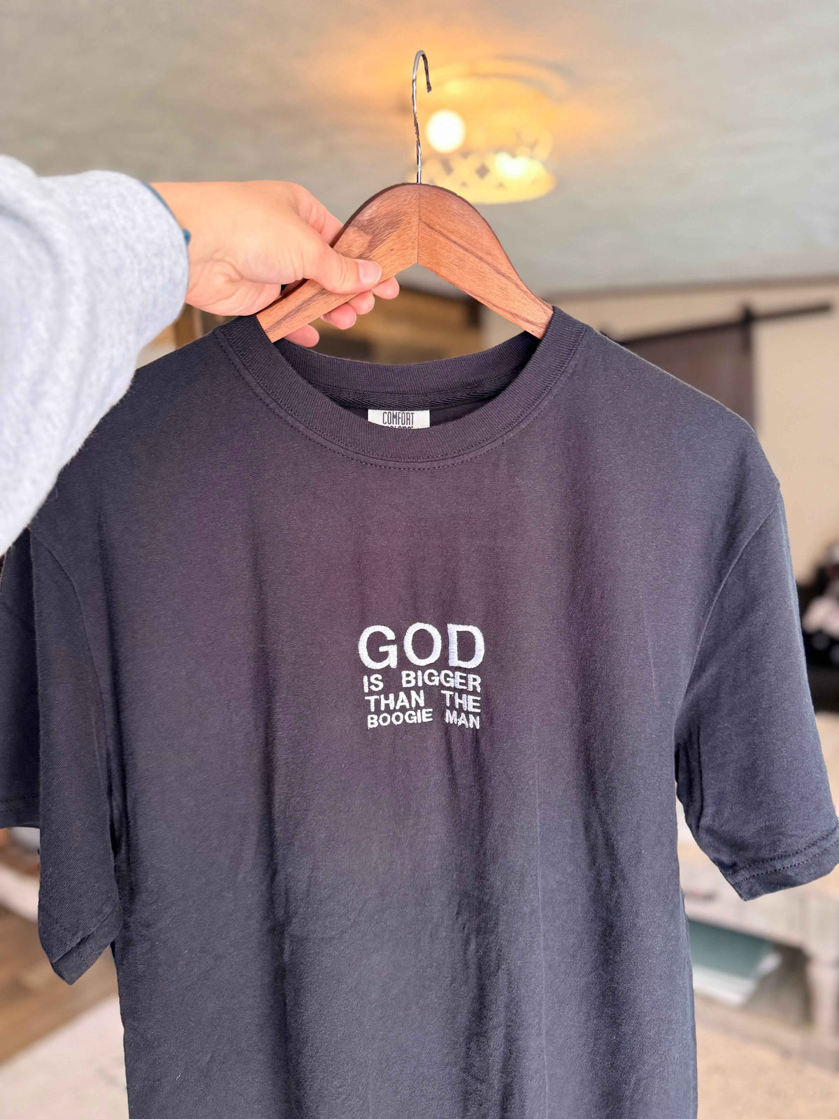 "God is Bigger than the Boogie Man” Comfort Colors T-Shirt | Black