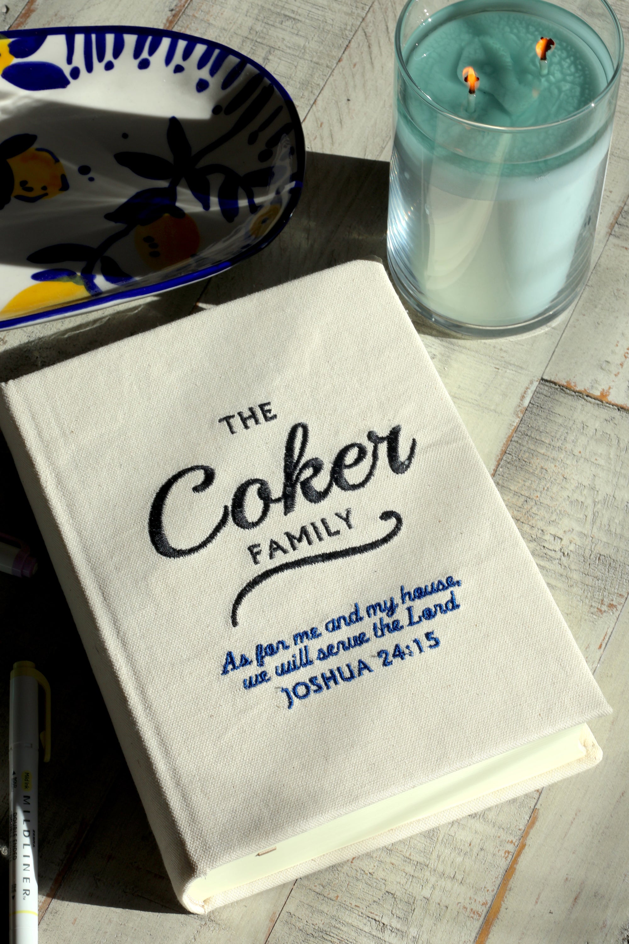 Custom Family Embroidered Journaling Bible - Pick Your Version