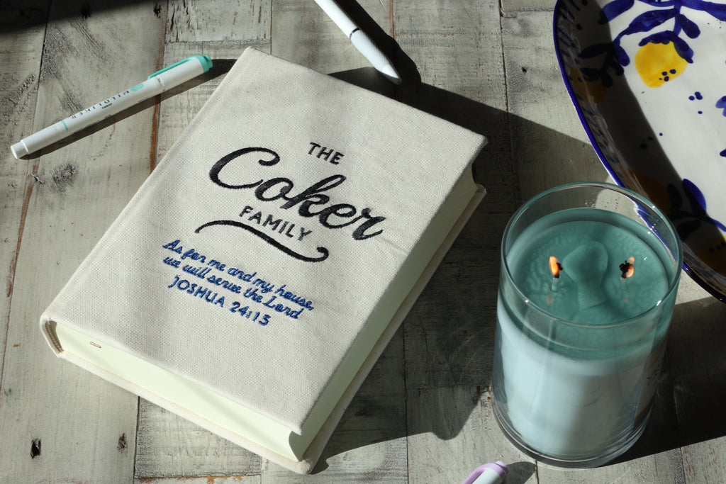 Custom Family Embroidered Journaling Bible - Pick Your Version