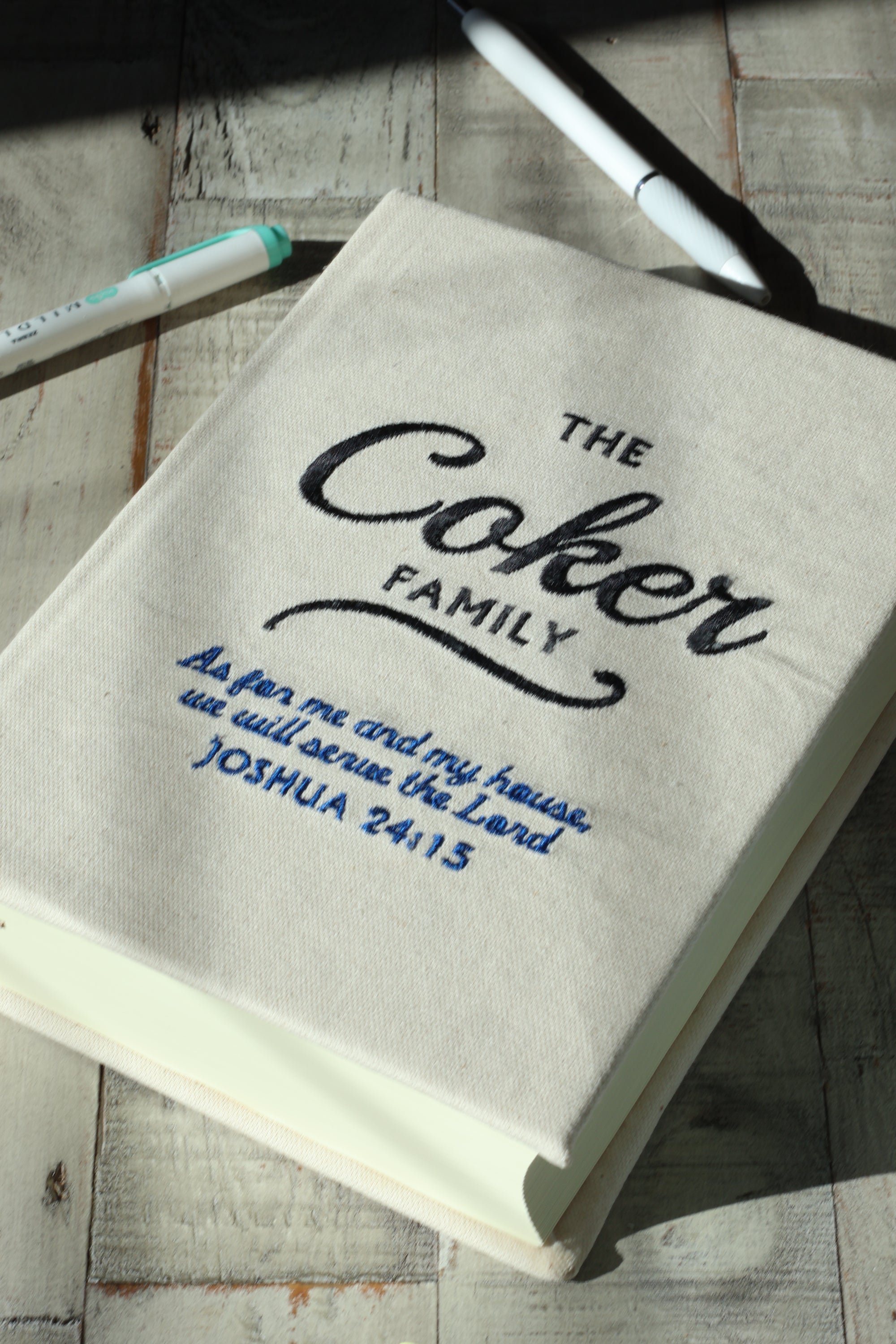 Custom Family Embroidered Journaling Bible - Pick Your Version
