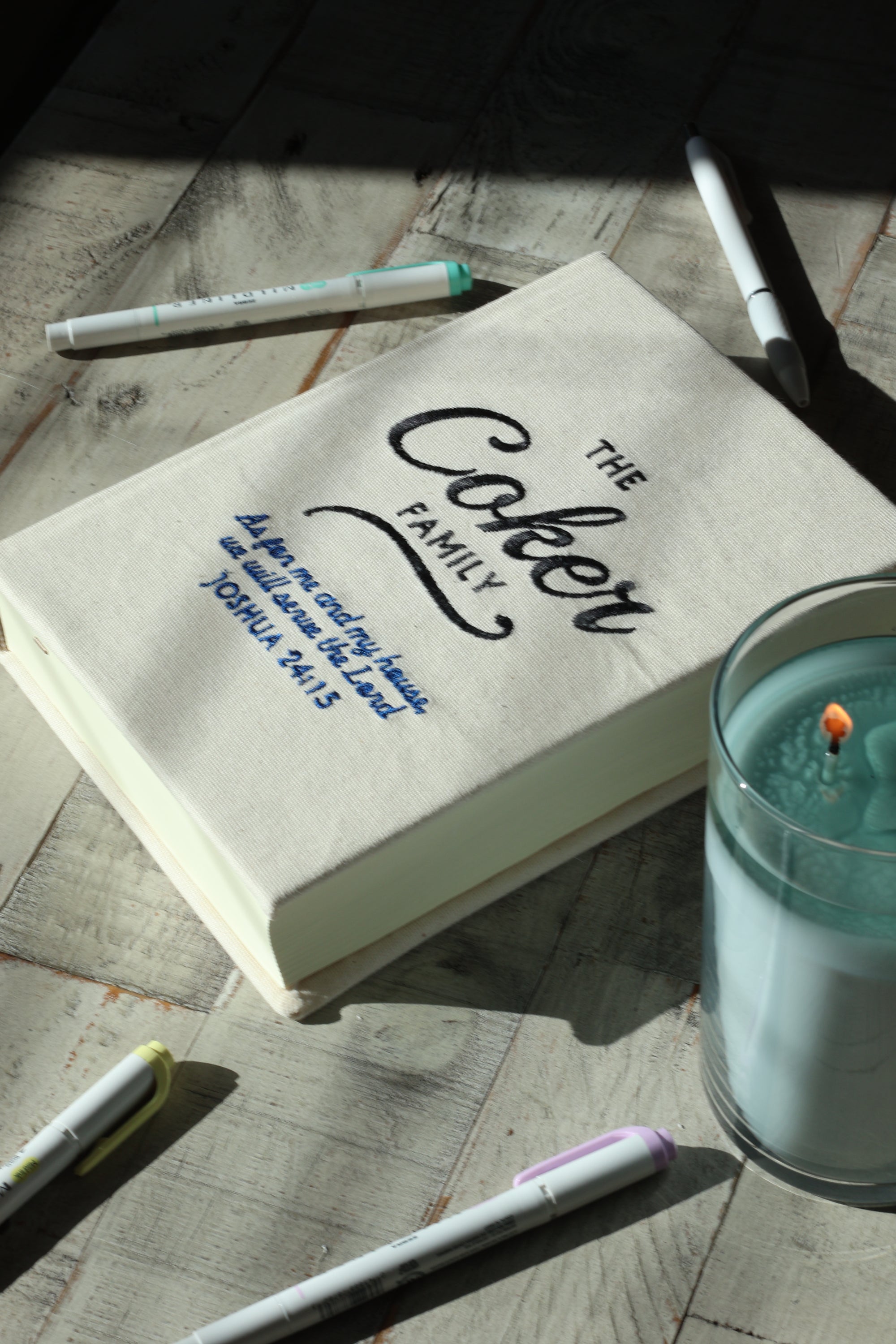 Custom Family Embroidered Journaling Bible - Pick Your Version