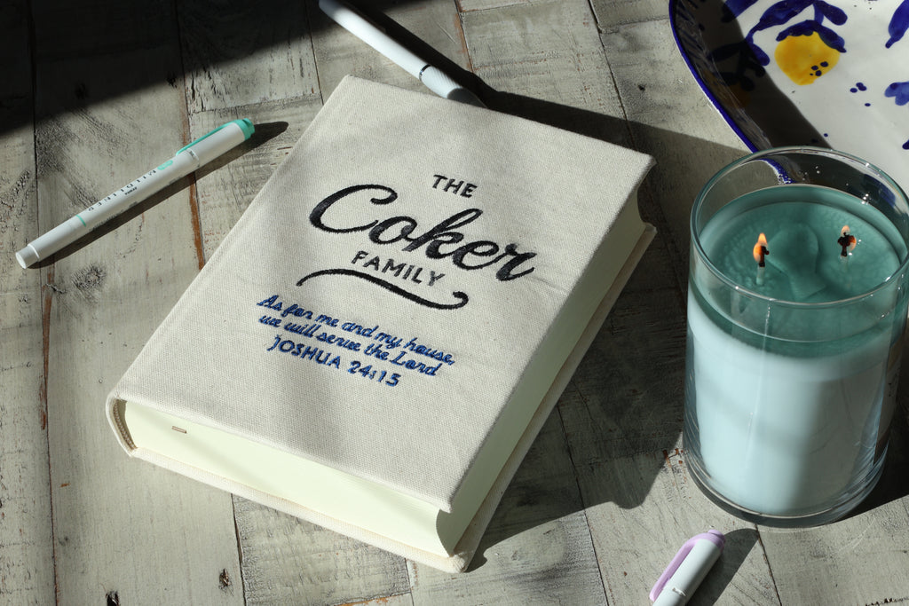 Custom Family Embroidered Journaling Bible - Pick Your Version
