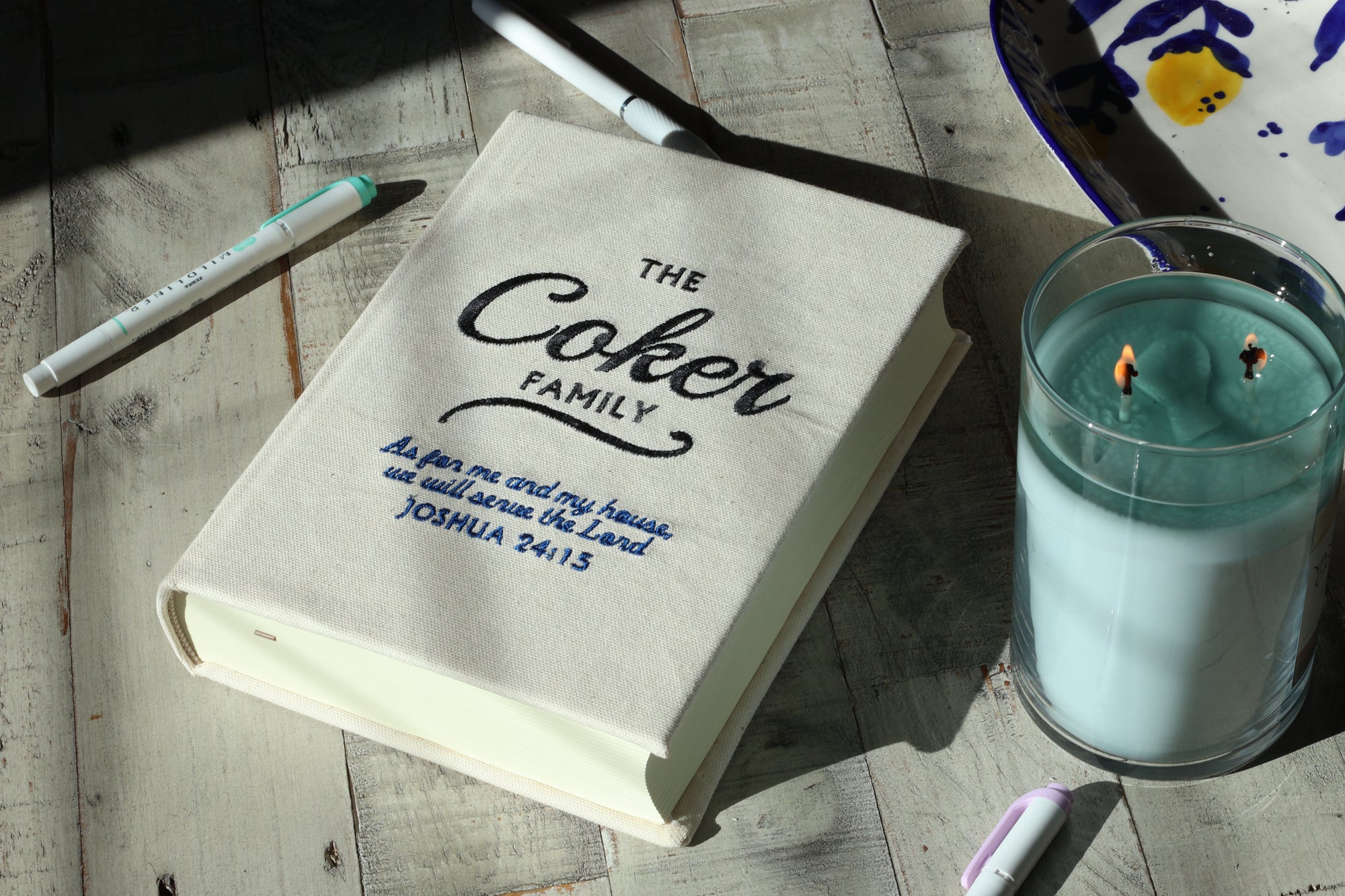 Custom Family Embroidered Journaling Bible - Pick Your Version