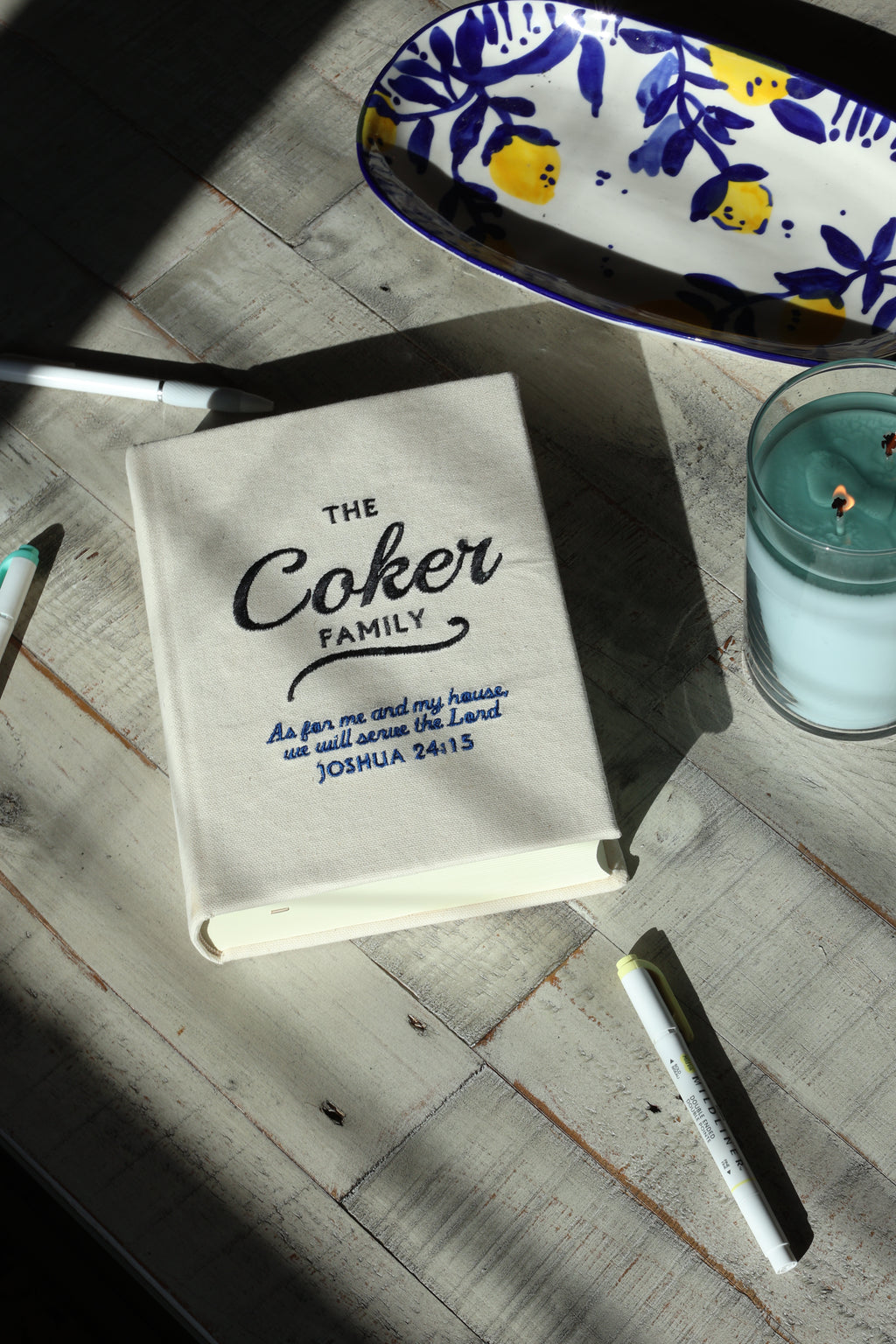 Custom Family Embroidered Journaling Bible - Pick Your Version