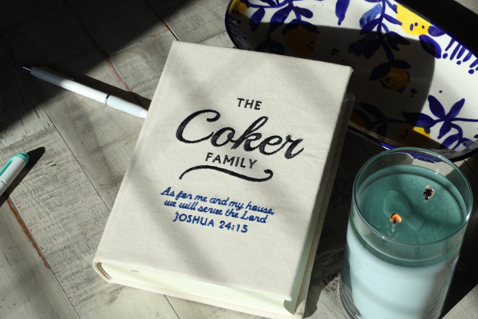 Custom Family Embroidered Journaling Bible - Pick Your Version
