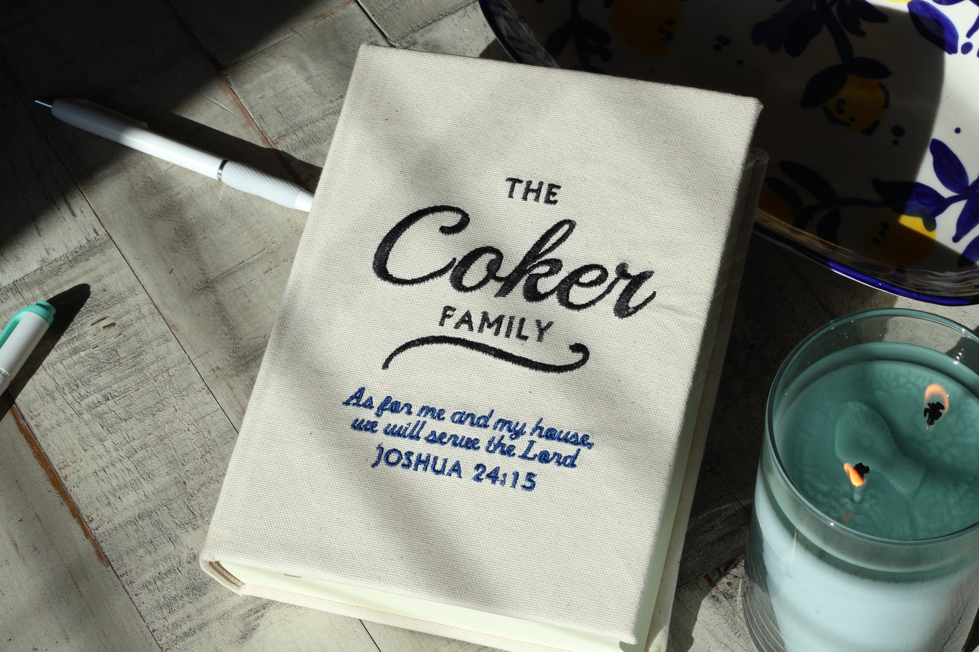 Custom Family Embroidered Journaling Bible - Pick Your Version