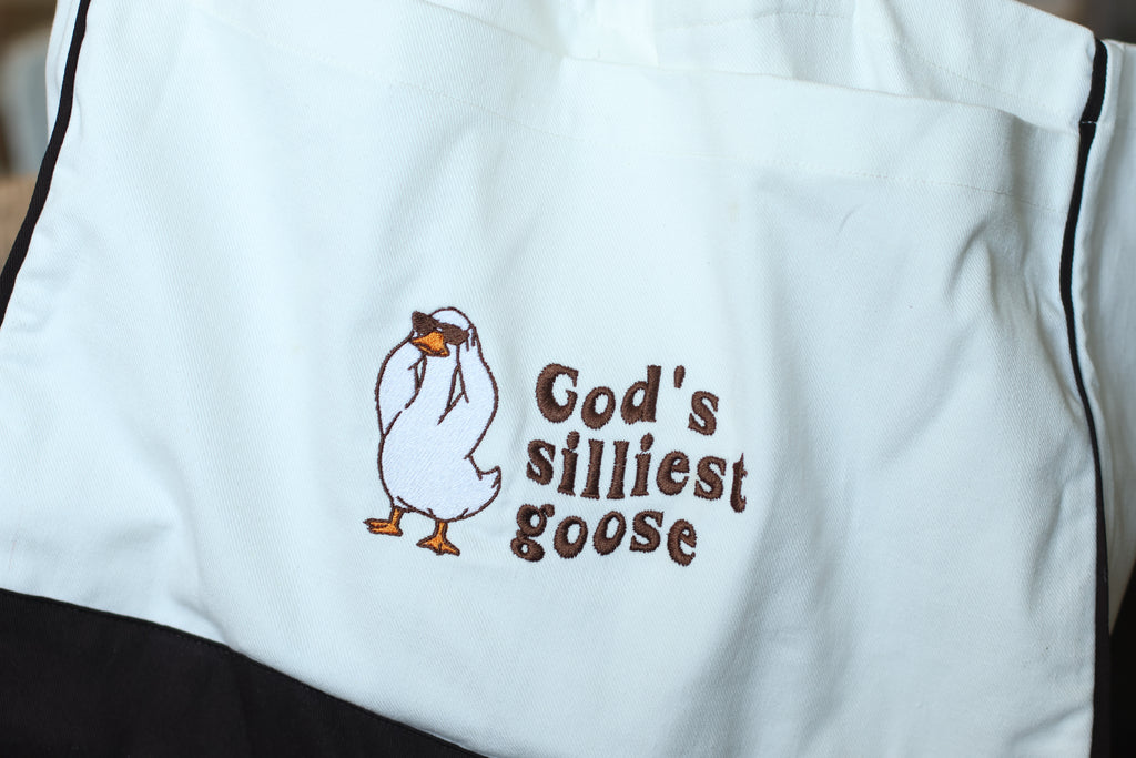 “God’s Silliest Goose” Tote Bag