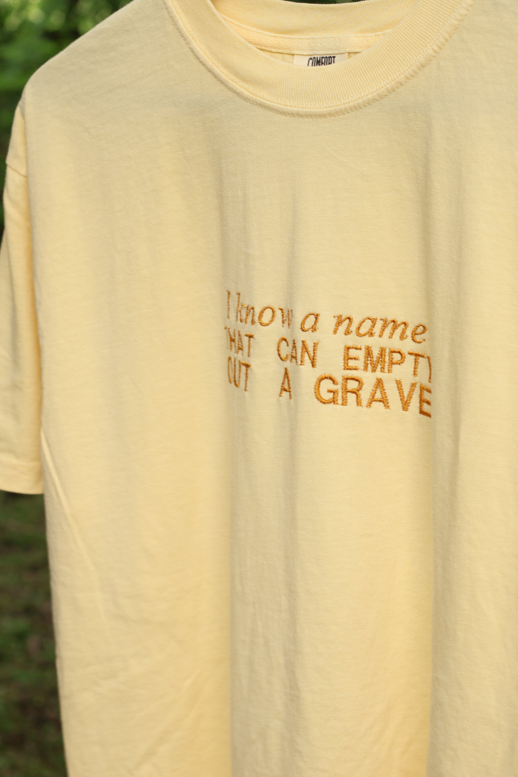 “I Know a Name” Comfort Colors T-Shirt | Yellow