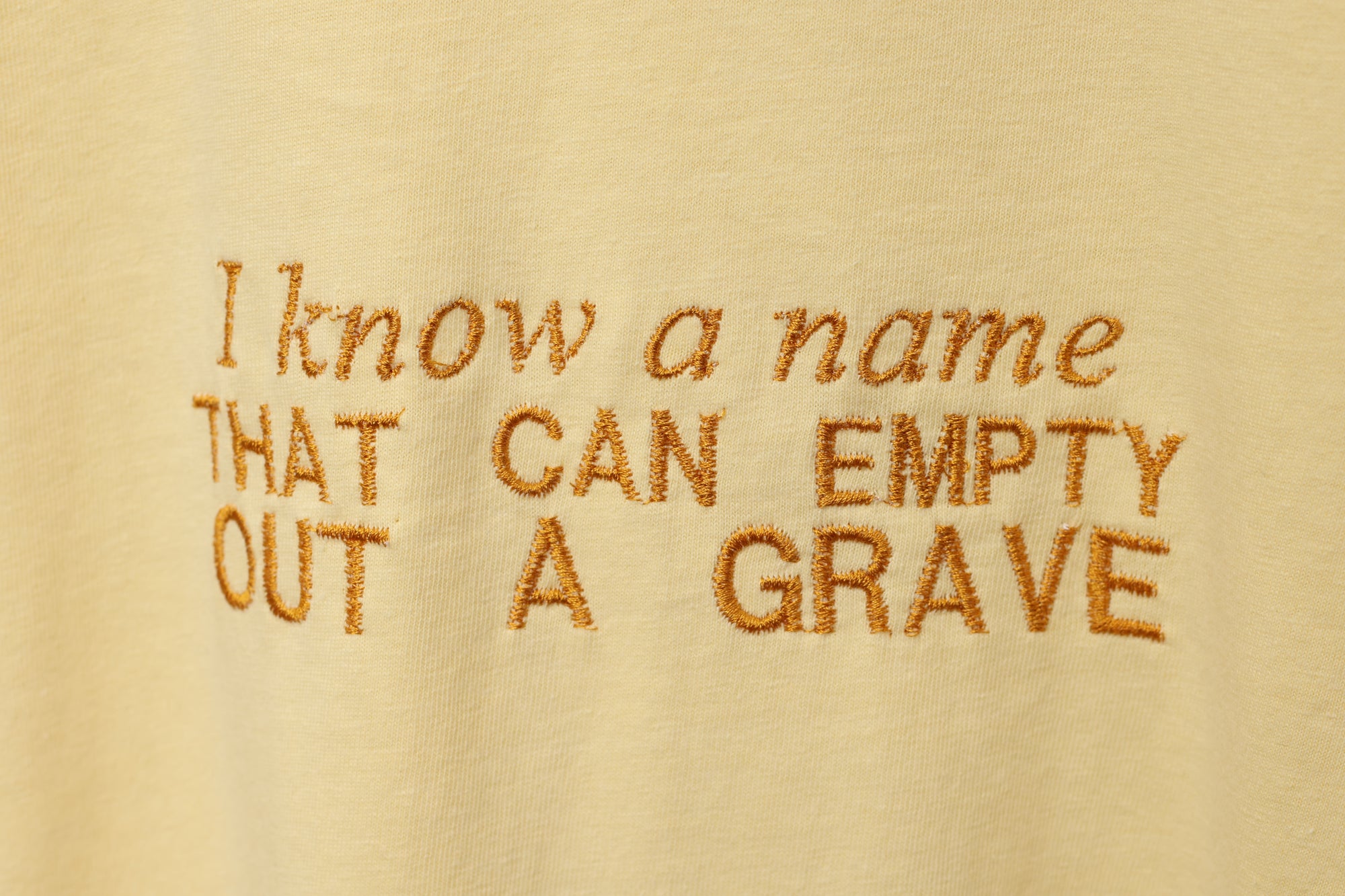 “I Know a Name” Comfort Colors T-Shirt | Yellow