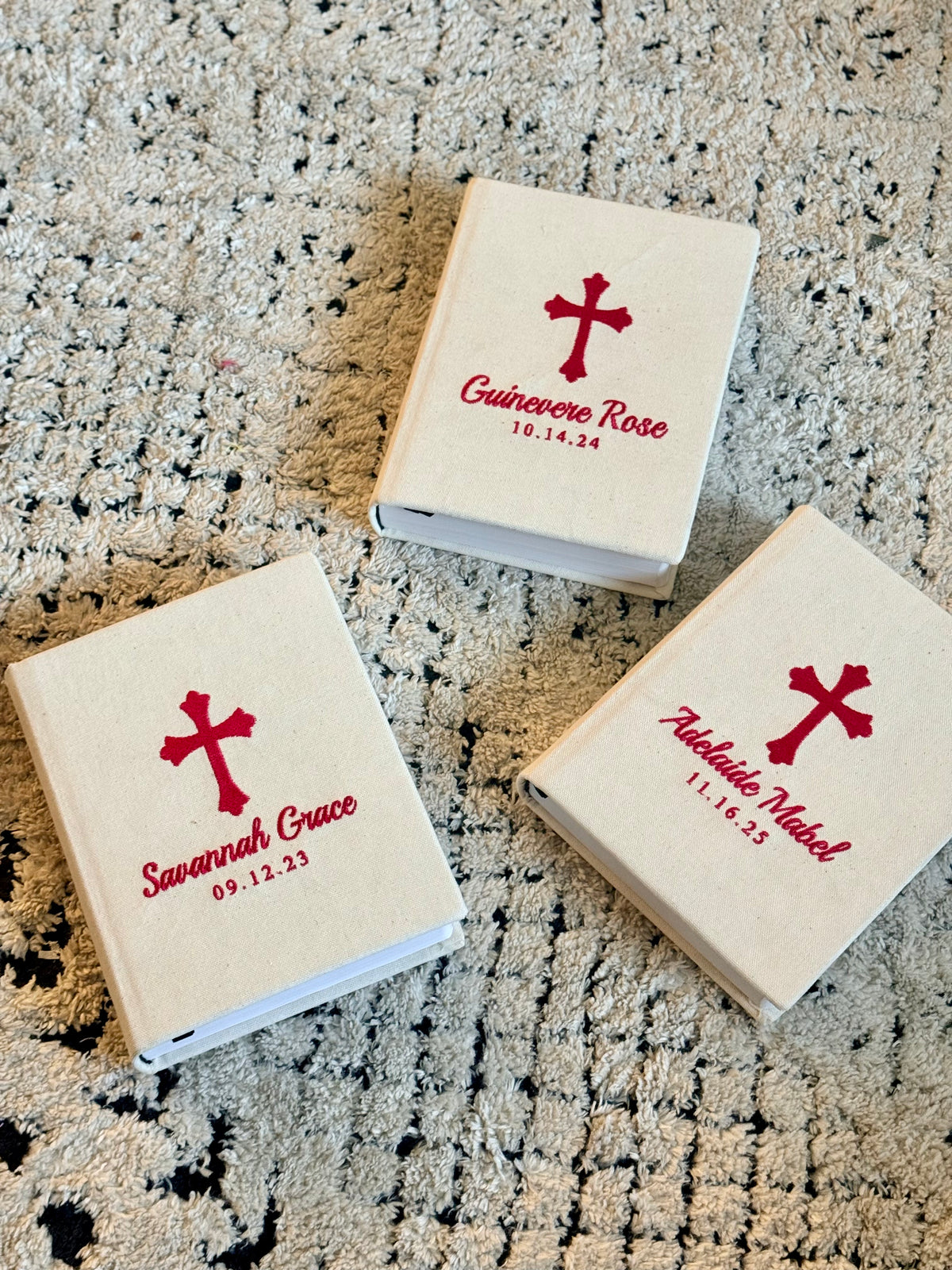 Custom Embroidered Bible with Name and Date - Pick your Translation