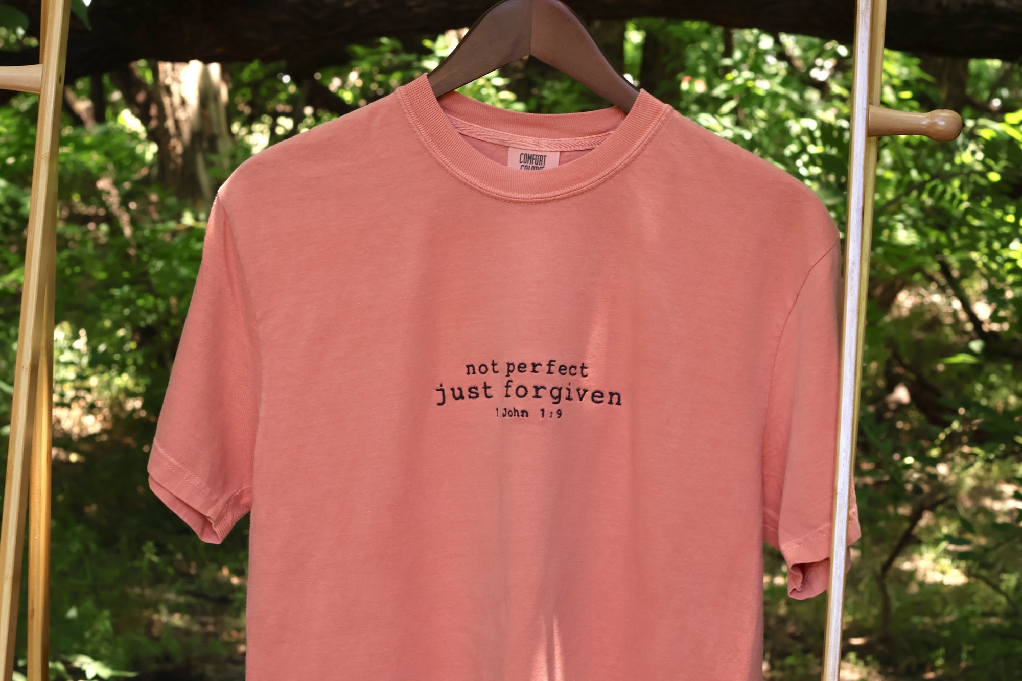 “Not Perfect, Just Forgiven” Comfort Colors T-Shirt | Terracotta