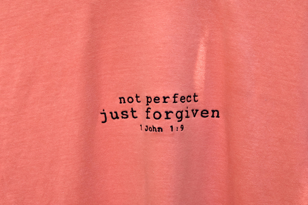 “Not Perfect, Just Forgiven” Comfort Colors T-Shirt | Terracotta