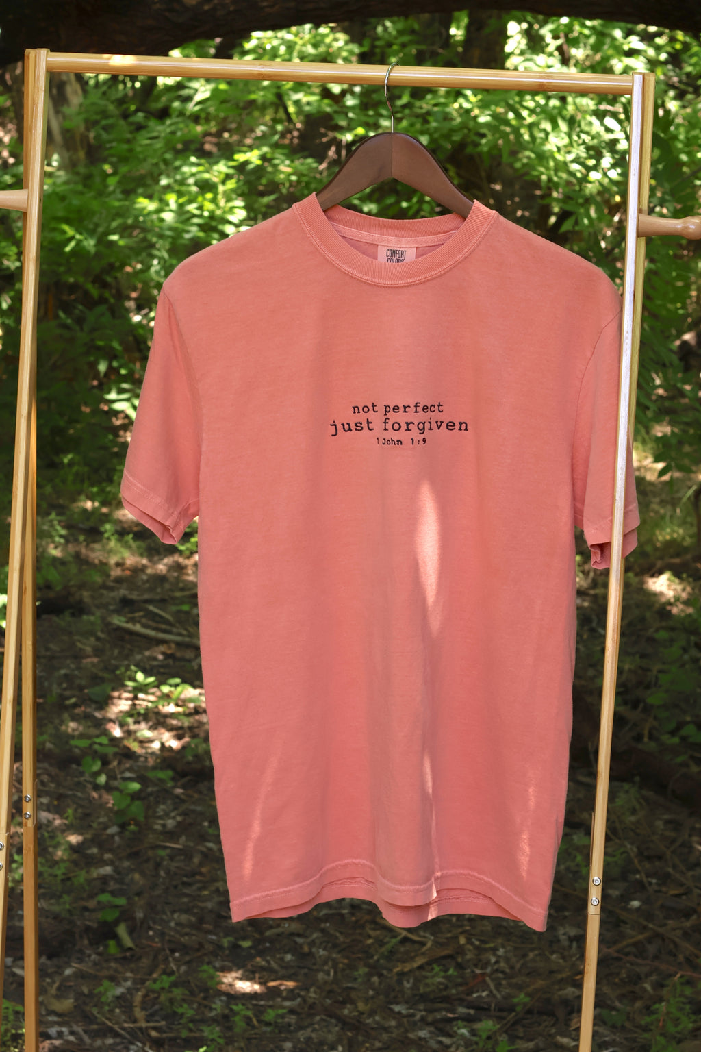 “Not Perfect, Just Forgiven” Comfort Colors T-Shirt | Terracotta
