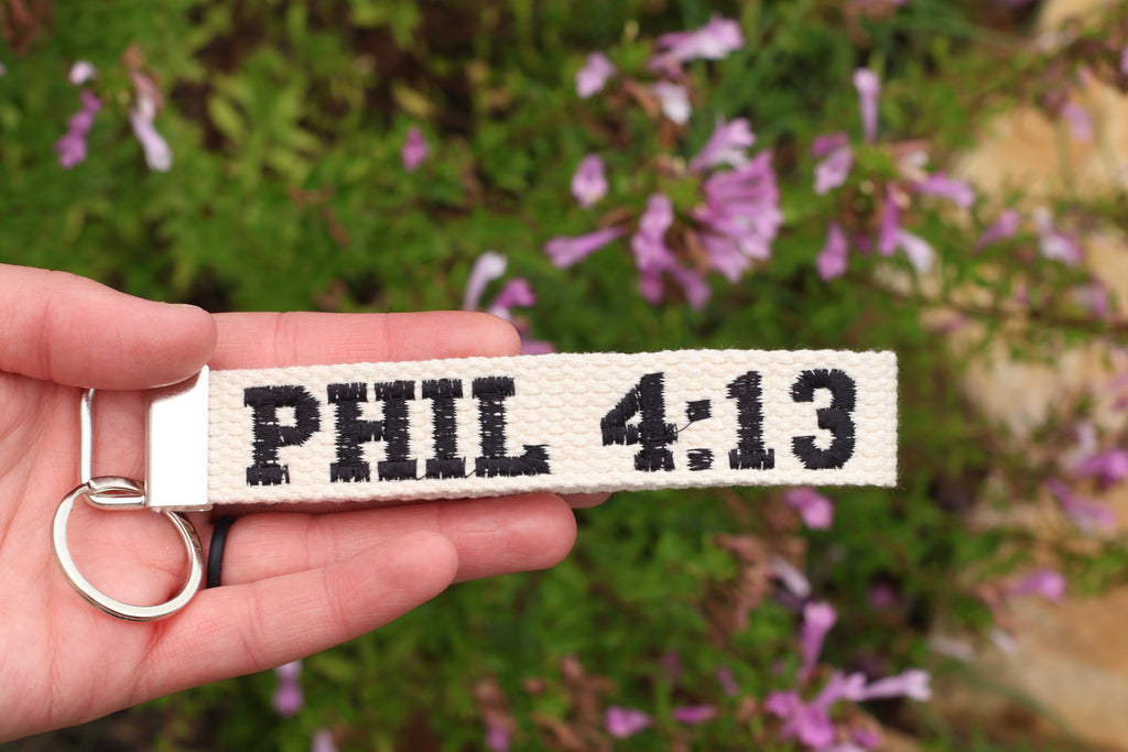 "Philippians 4:13" Keychain