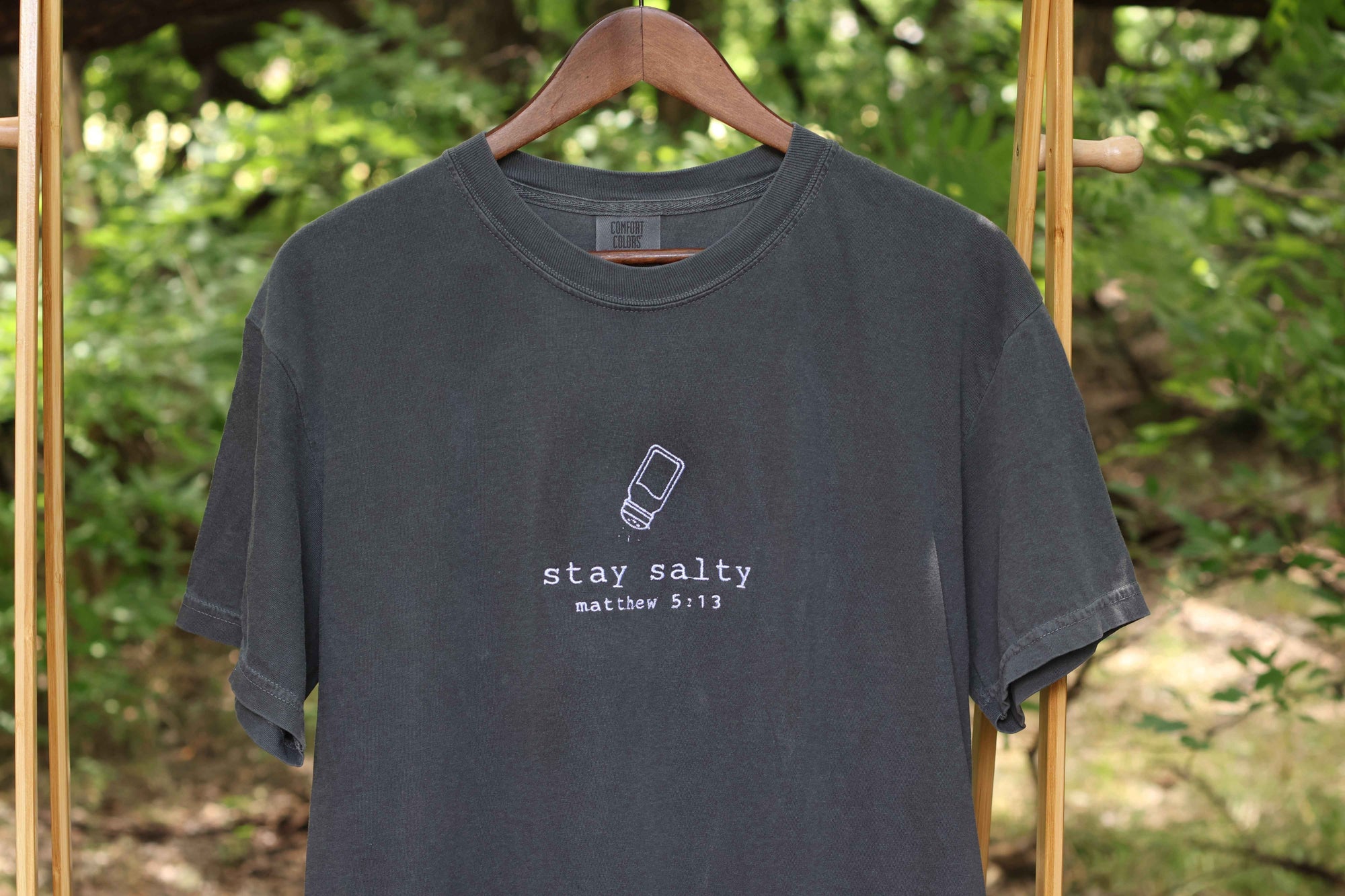 “Stay Salty” Comfort Colors T-Shirt | Pepper Gray