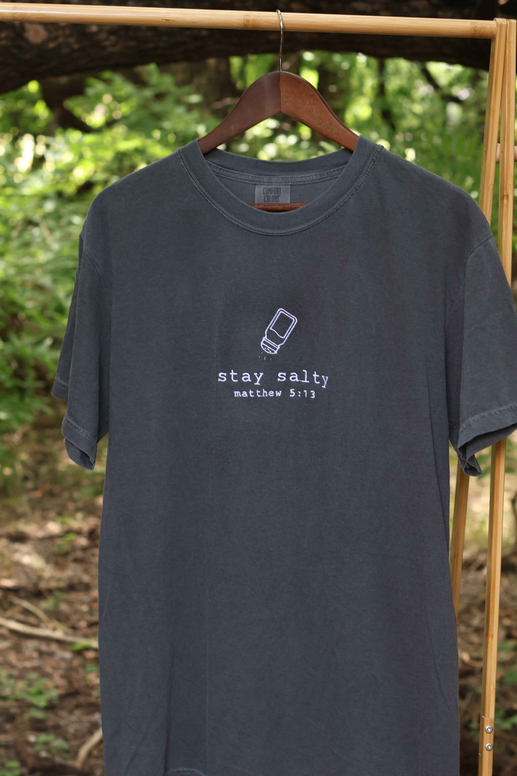 “Stay Salty” Comfort Colors T-Shirt | Pepper Gray