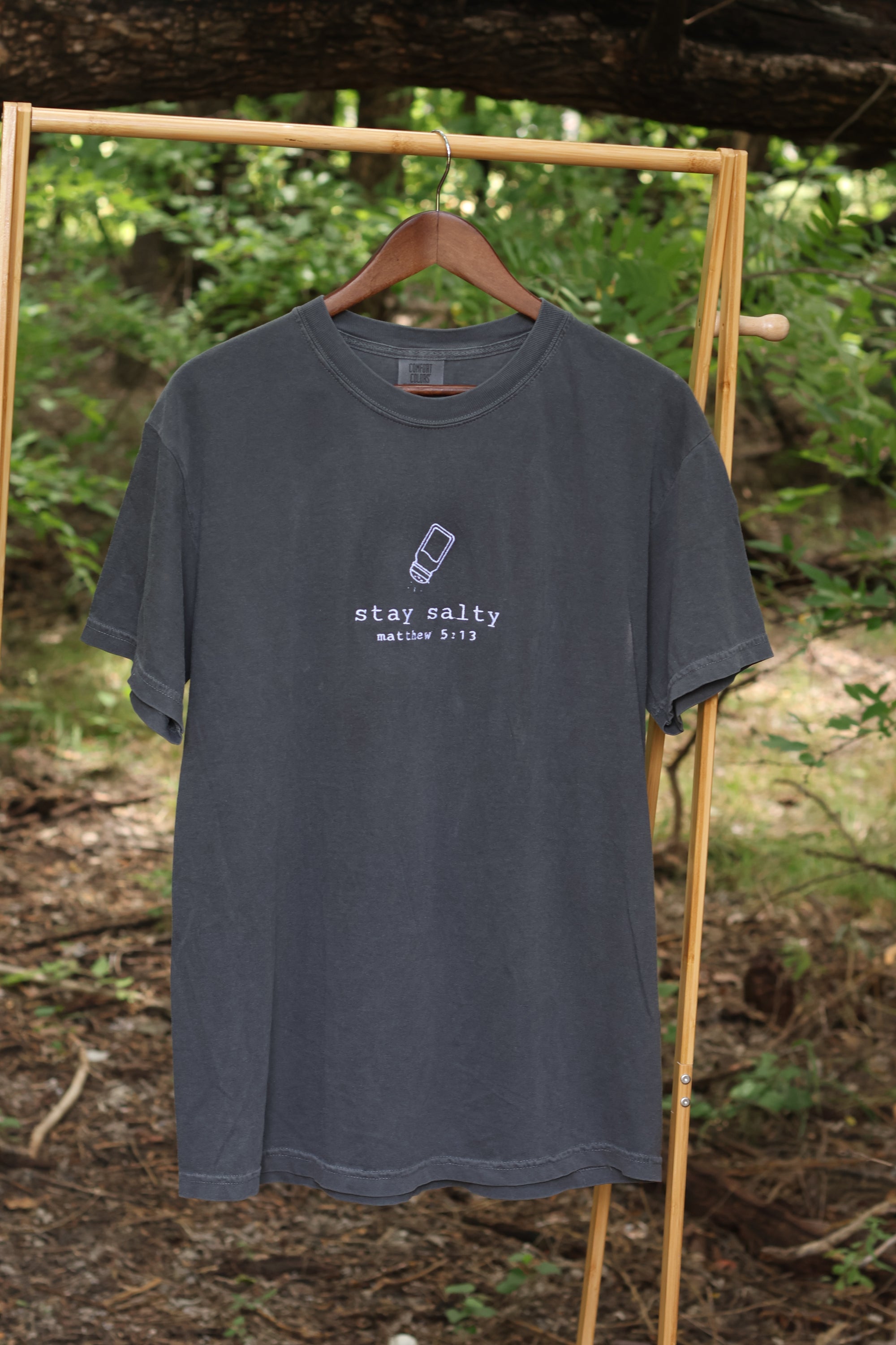 “Stay Salty” Comfort Colors T-Shirt | Pepper Gray
