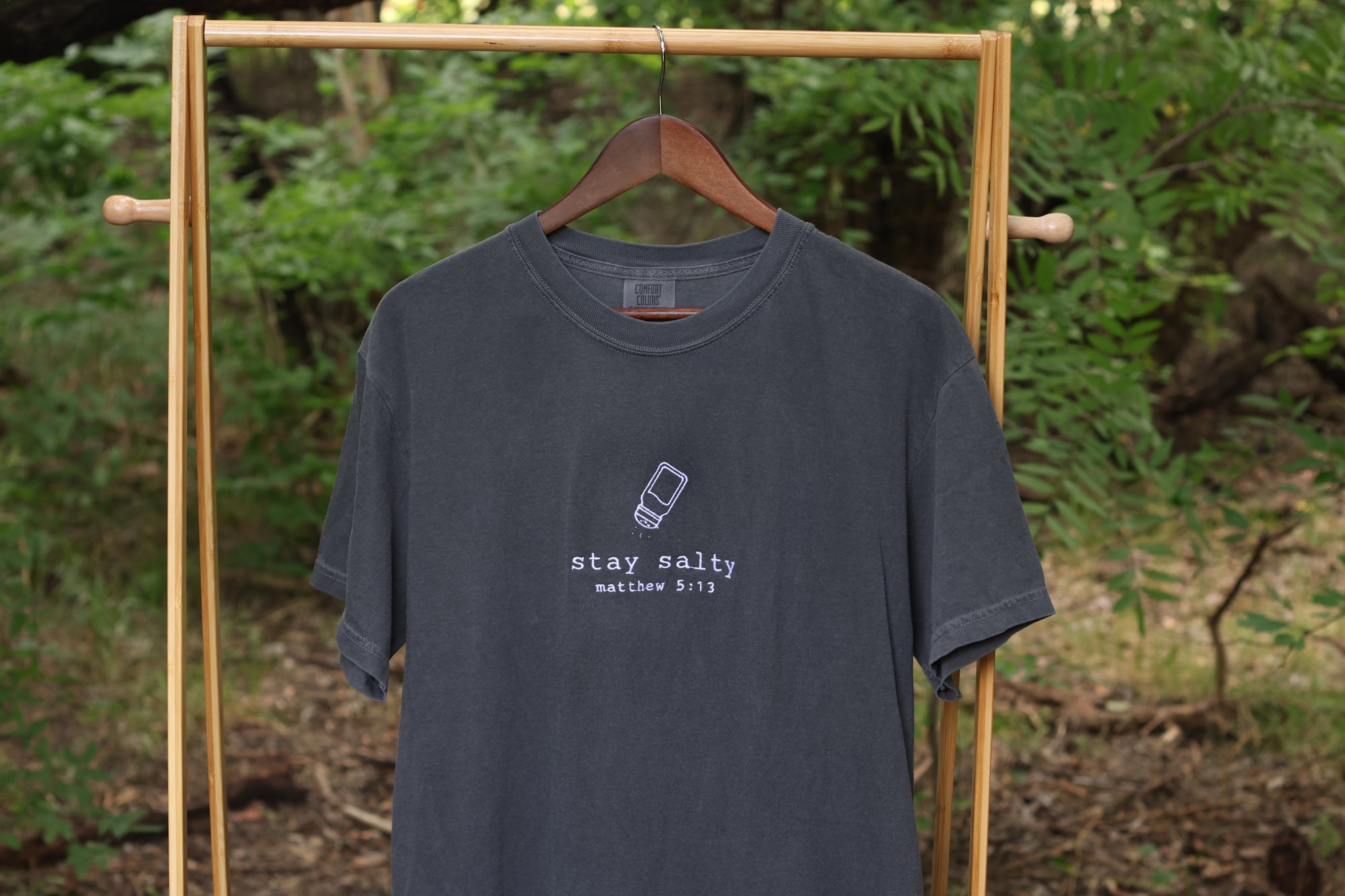 “Stay Salty” Comfort Colors T-Shirt | Pepper Gray