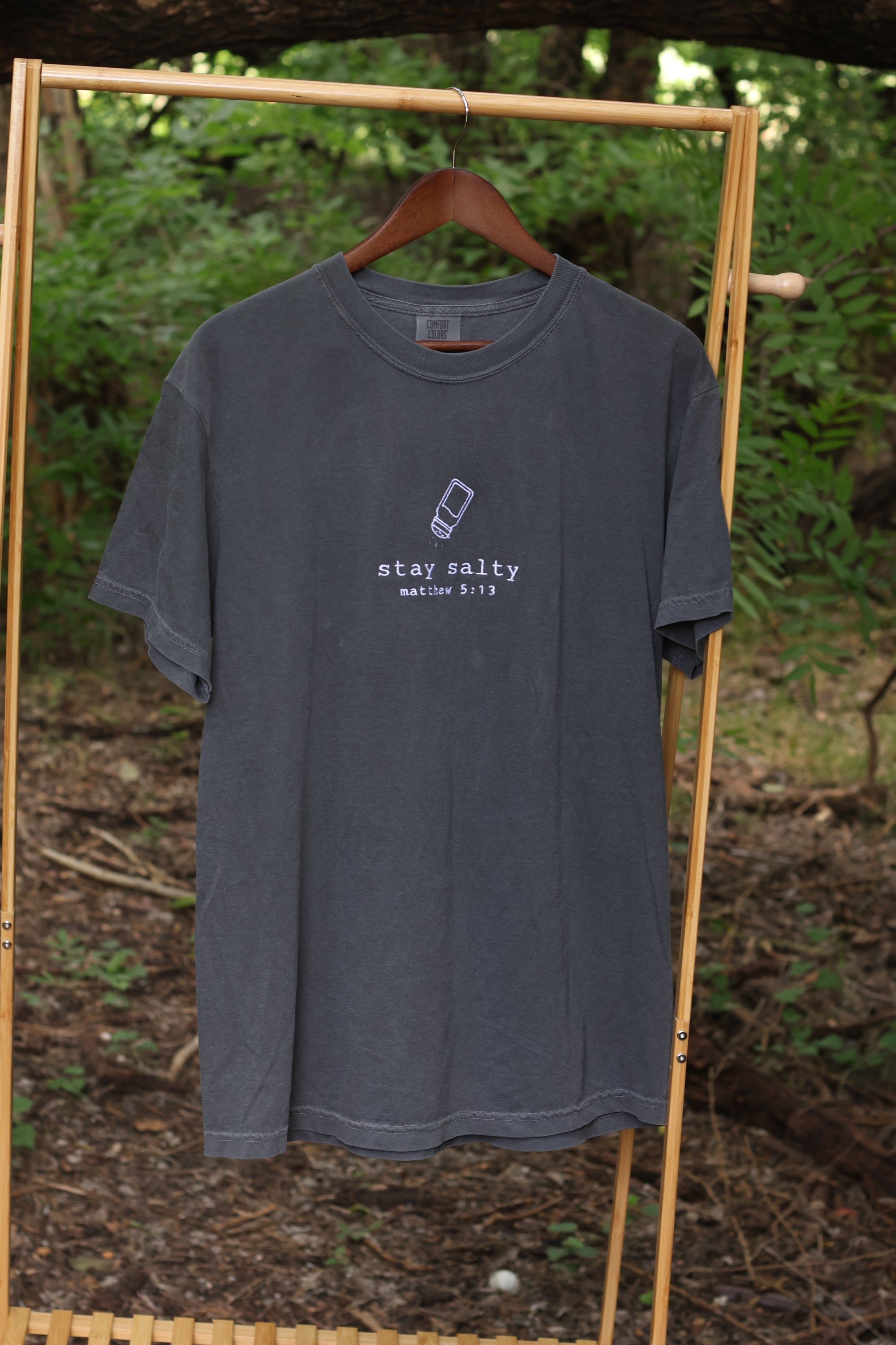 “Stay Salty” Comfort Colors T-Shirt | Pepper Gray