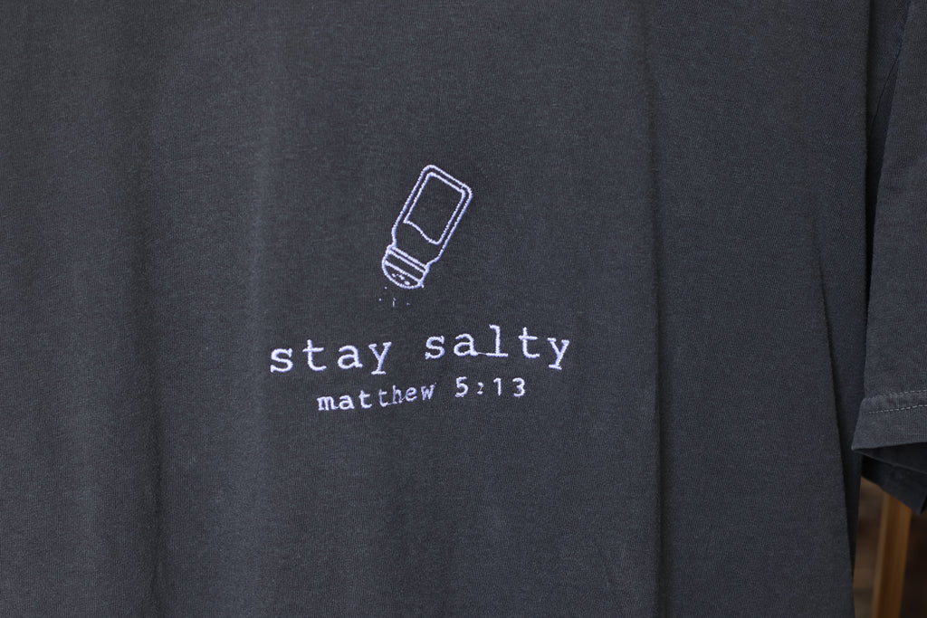 “Stay Salty” Comfort Colors T-Shirt | Pepper Gray