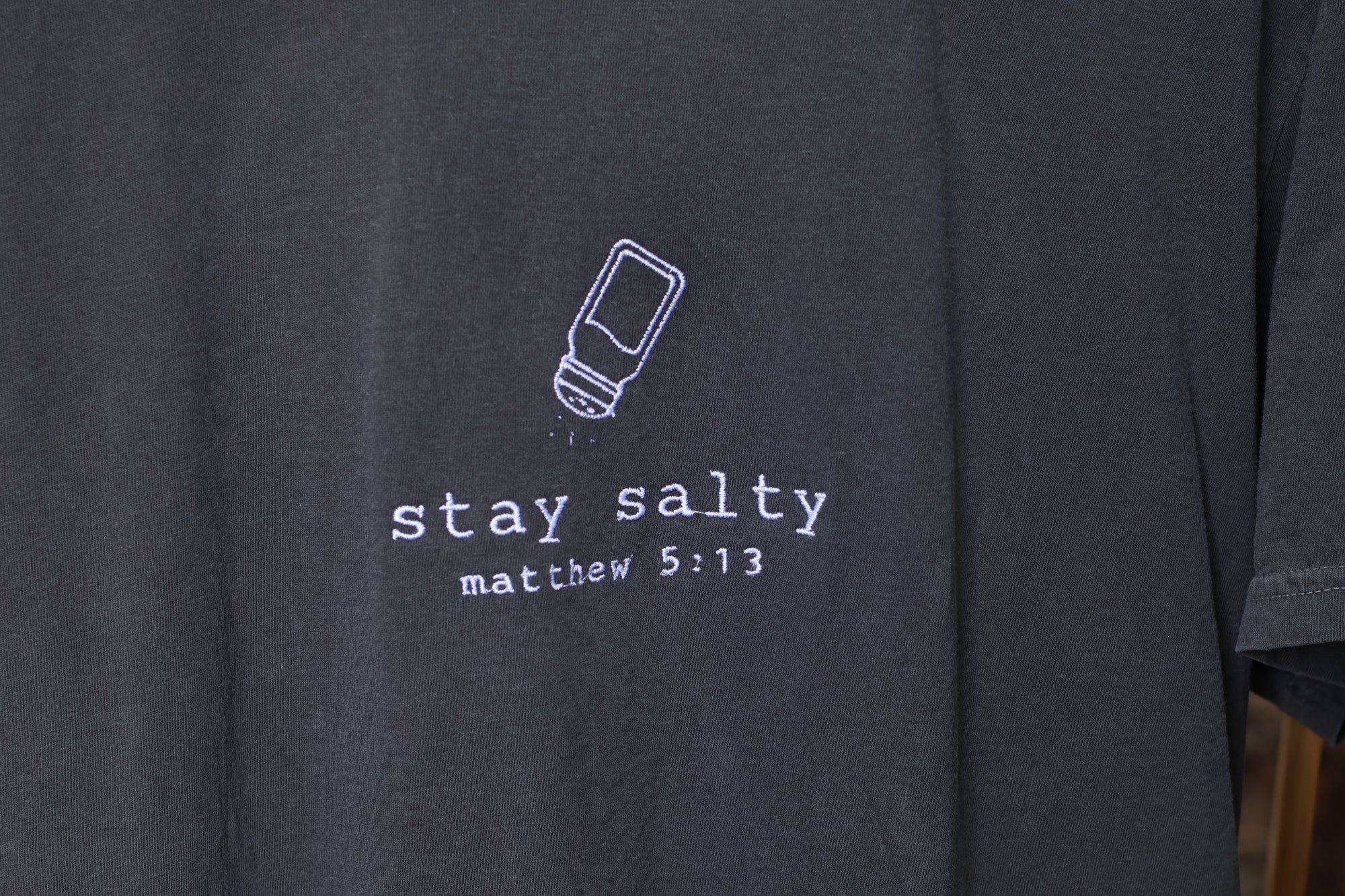 “Stay Salty” Comfort Colors T-Shirt | Pepper Gray