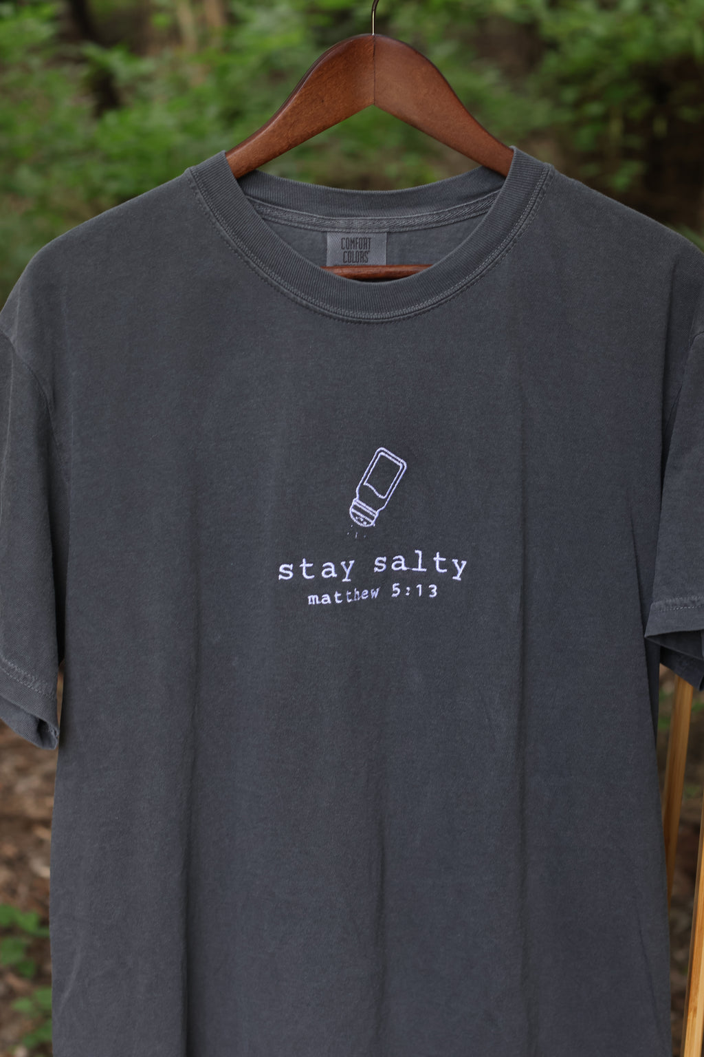 “Stay Salty” Comfort Colors T-Shirt | Pepper Gray