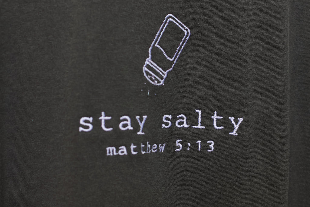 “Stay Salty” Comfort Colors T-Shirt | Pepper Gray