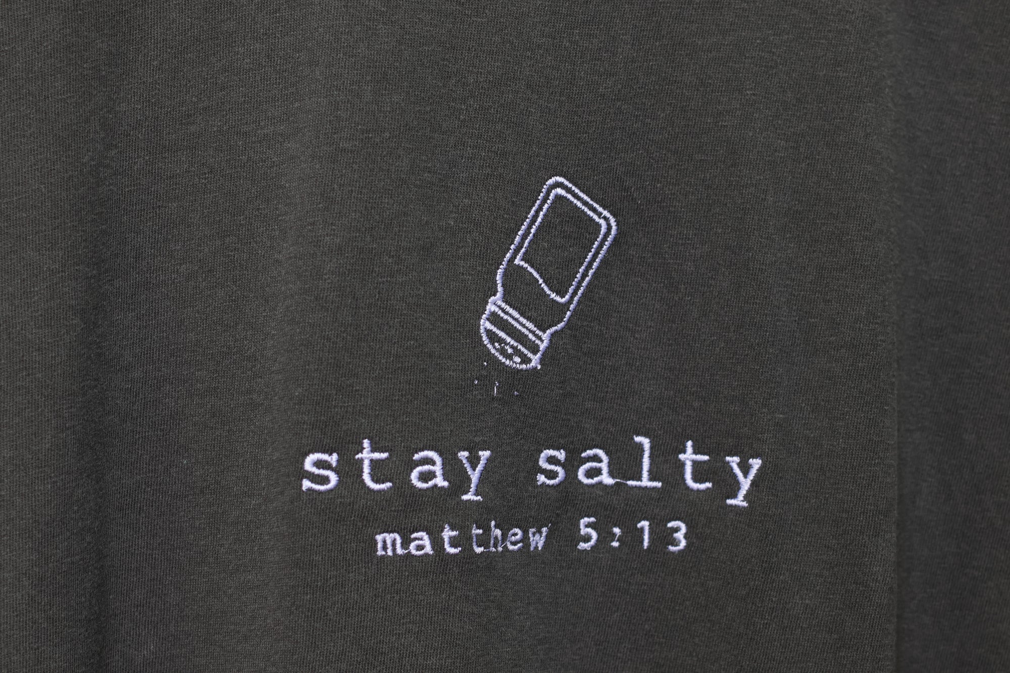 “Stay Salty” Comfort Colors T-Shirt | Pepper Gray